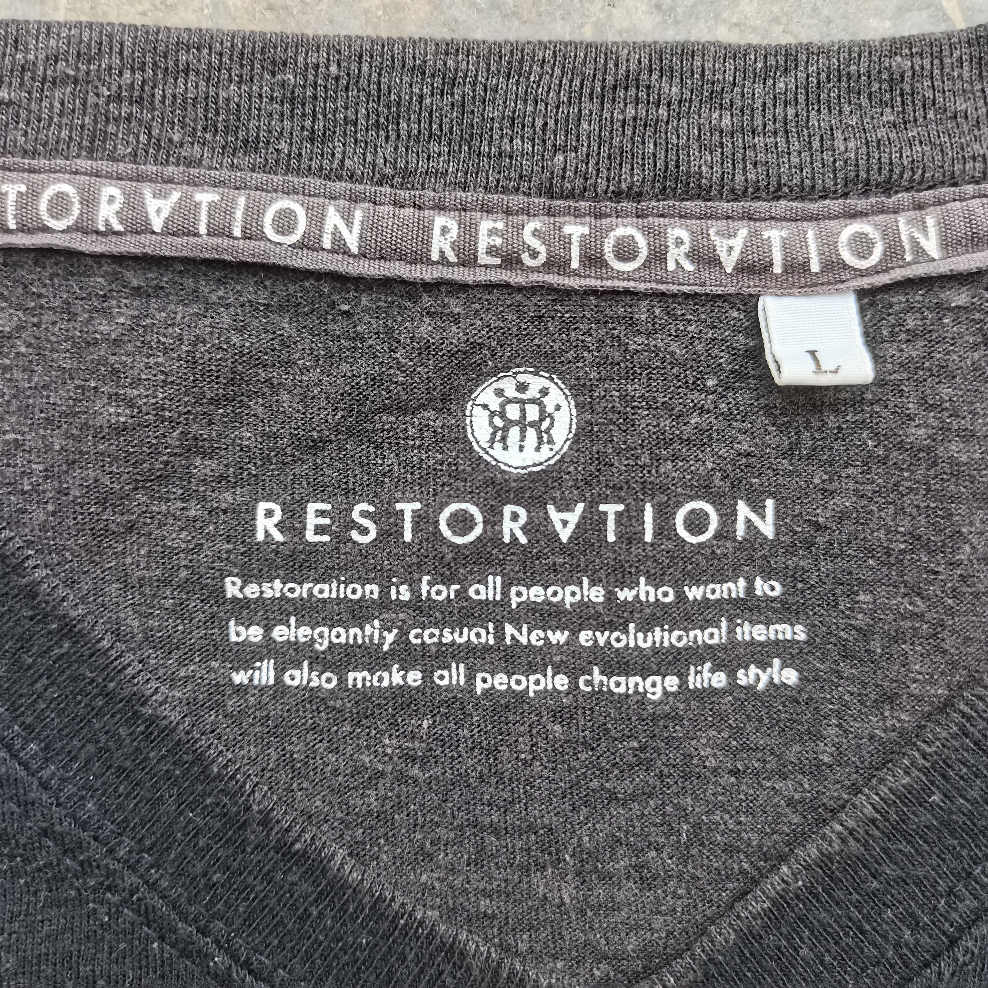 Restoration × Vintage Vintage Restoration Black Tee Size US L / EU 52-54 / 3 - 11 Thumbnail