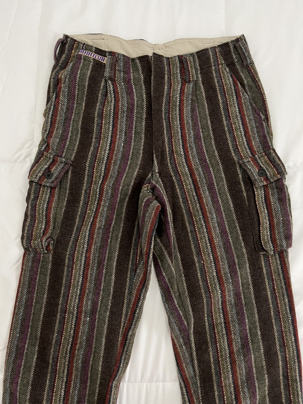 Japanese Brand Japanese Brand Amateur Stripe Cargo Wool Kapital Style Size US 29 - 3 Thumbnail