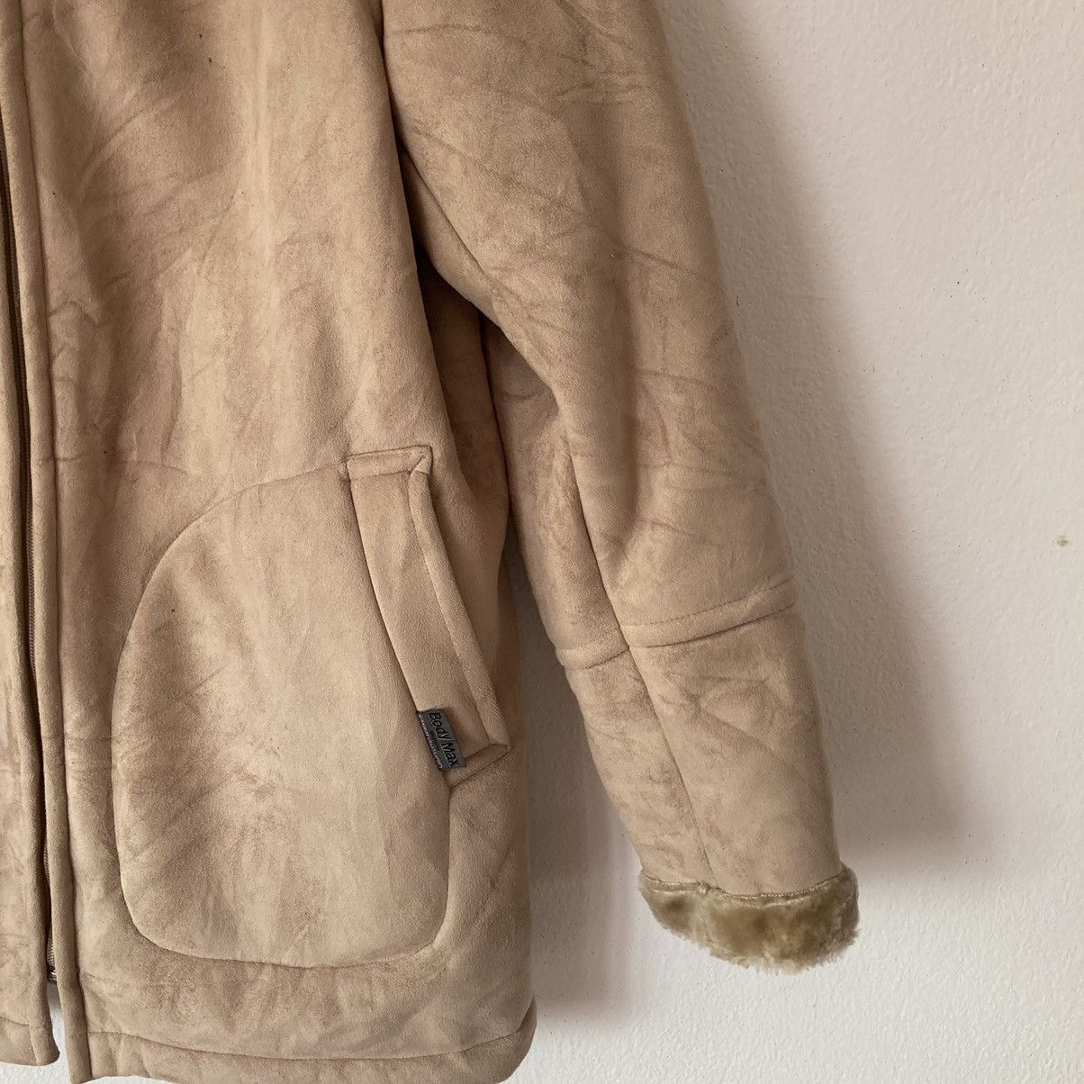 Kansai Yamamoto Shearling Suede Jacket
