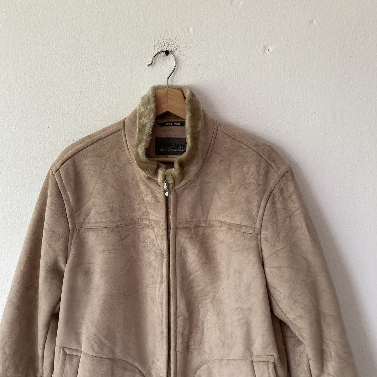 Kansai Yamamoto Shearling Suede Jacket