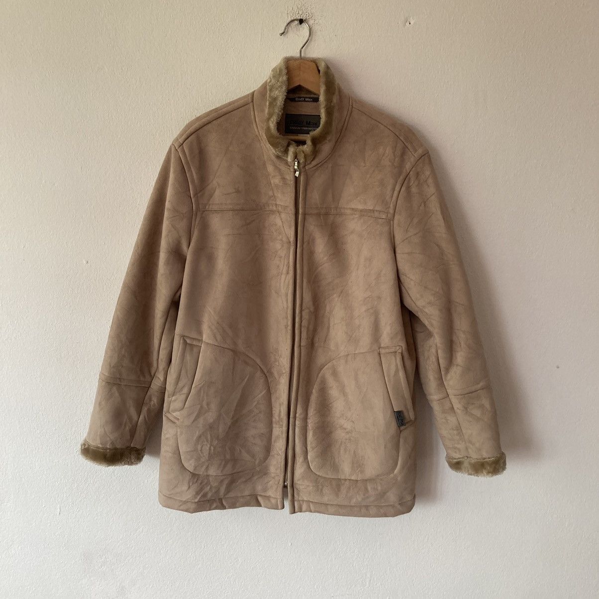 Kansai Yamamoto Shearling Suede Jacket