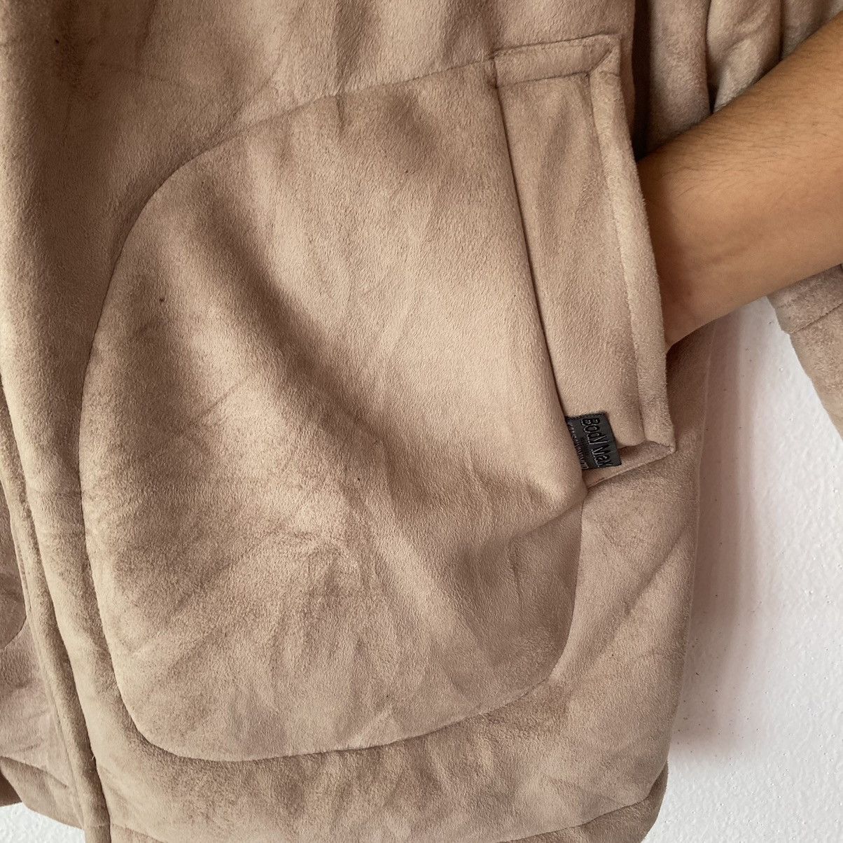Kansai Yamamoto Shearling Suede Jacket