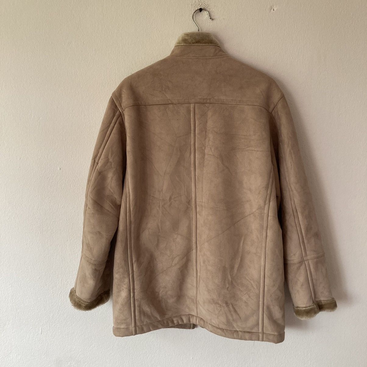 Kansai Yamamoto Shearling Suede Jacket