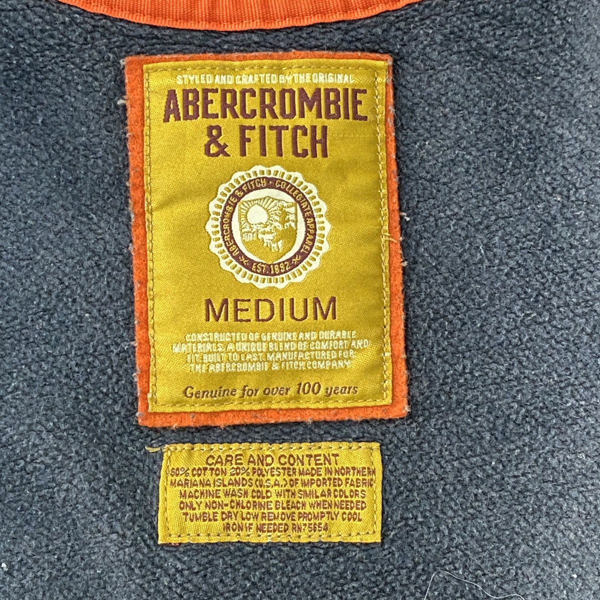 Abercrombie & Fitch Abercrombie & Fitch Long Sleeve Tracktop Jacket Size US M / EU 48-50 / 2 - 14 Thumbnail