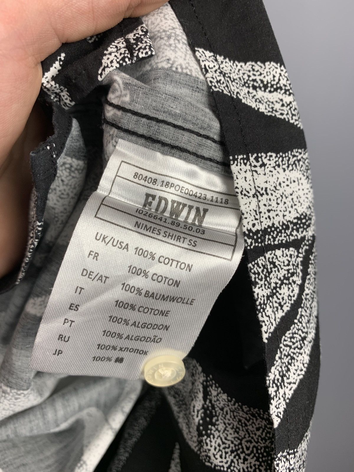 Edwin Edwin Nimes SS Shirt Hawaiian Shirt Bamboo Palm Print Size US S / EU 44-46 / 1 - 5 Thumbnail
