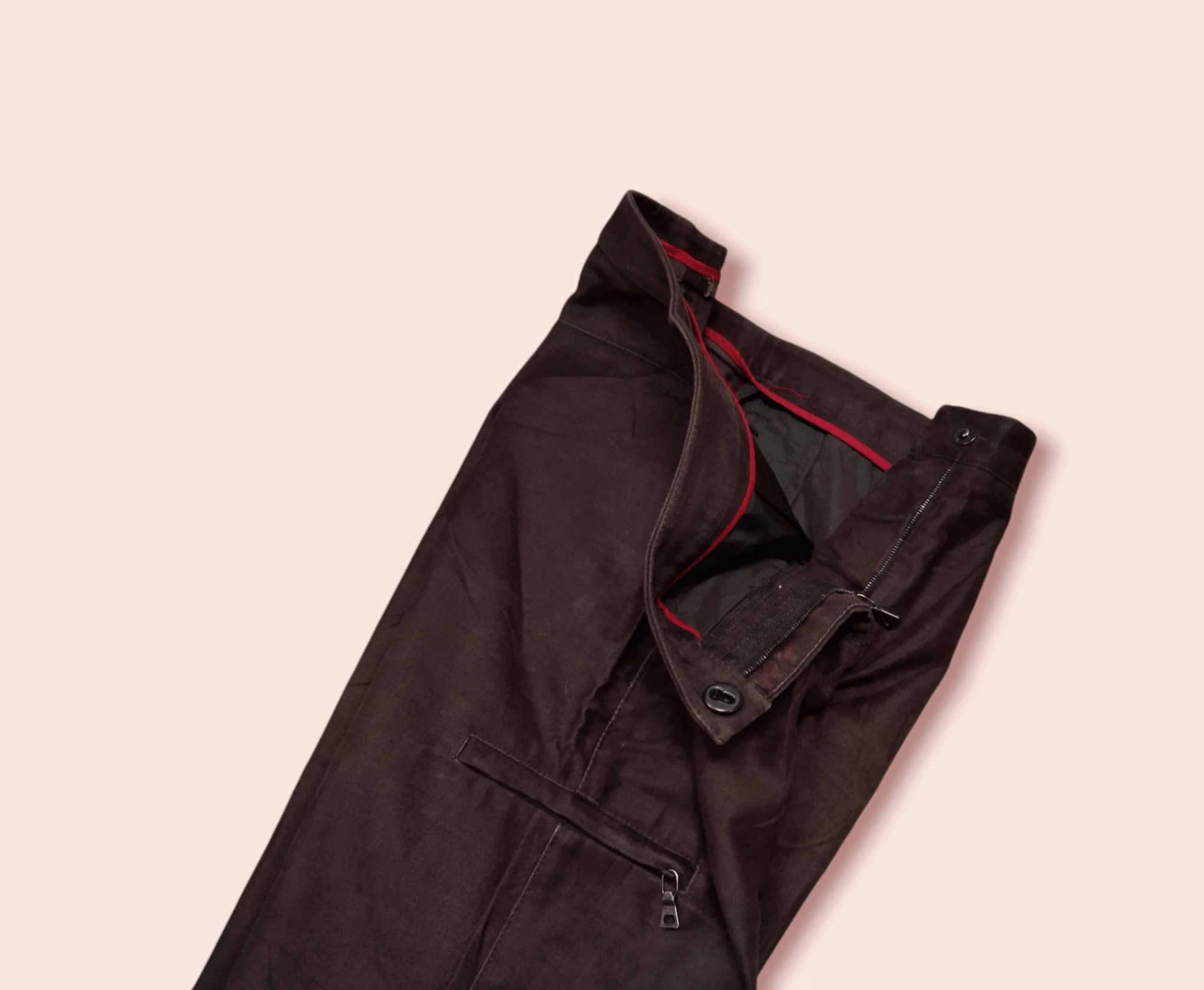 Prada × Vintage VINTAGE PRADA DARK BROWN CASUAL PANTS Size US 28 / EU 44 - 15 Thumbnail