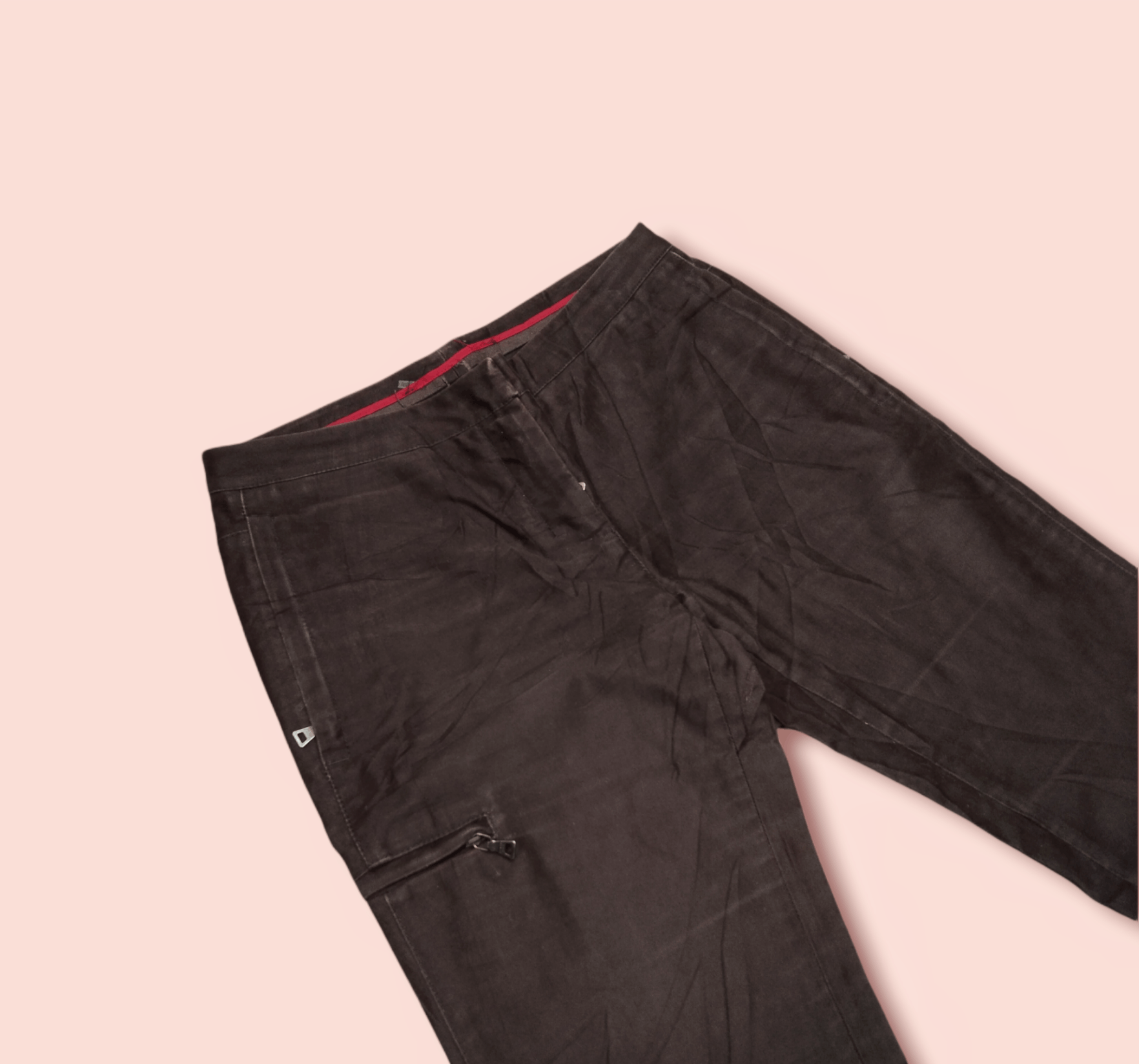 Prada × Vintage VINTAGE PRADA DARK BROWN CASUAL PANTS Size US 28 / EU 44 - 13 Thumbnail