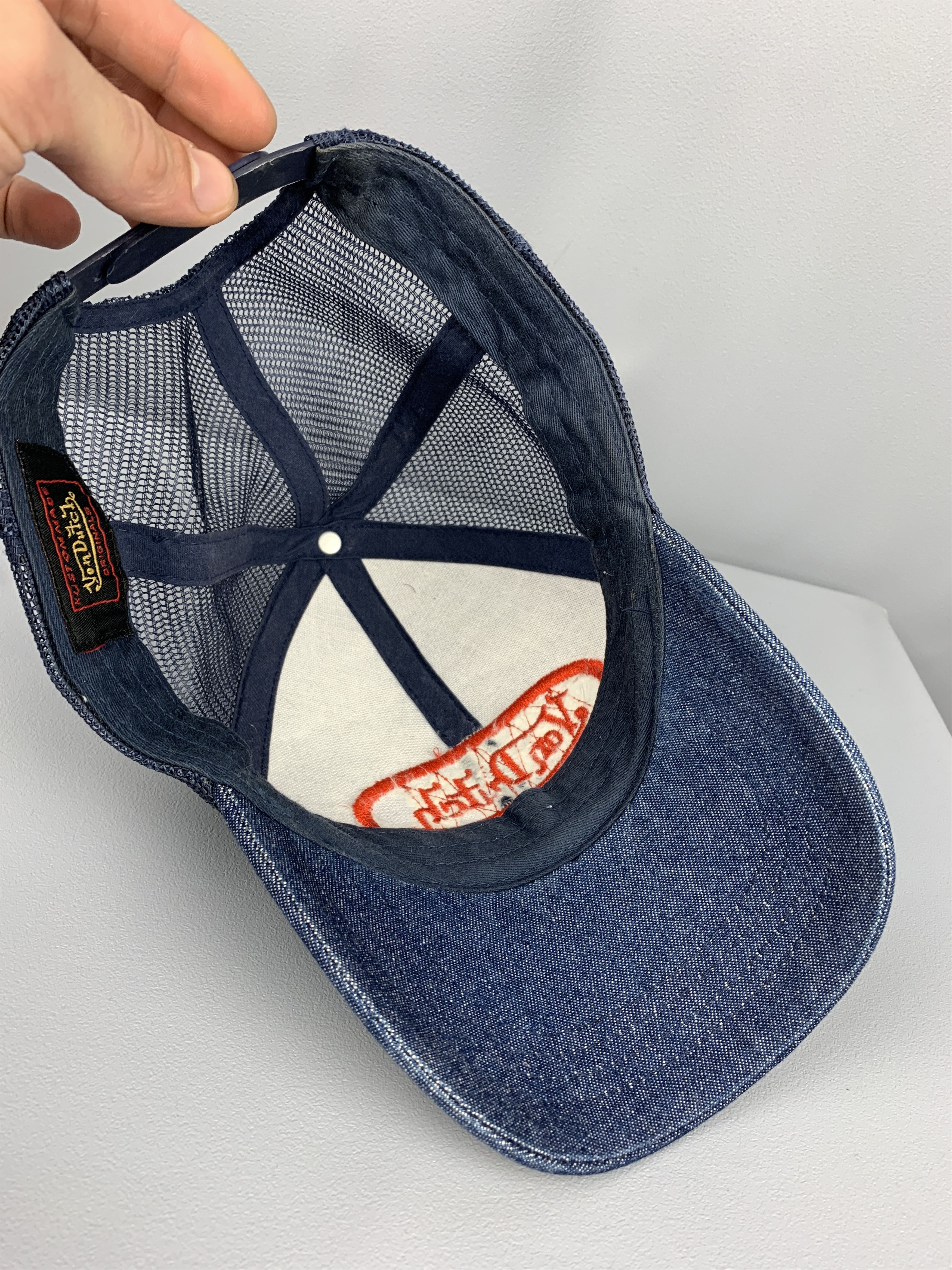 Vintage Vintage Von Dutch Denim Patch Adjustable Cap Kanye Travis Size ONE SIZE - 3 Thumbnail