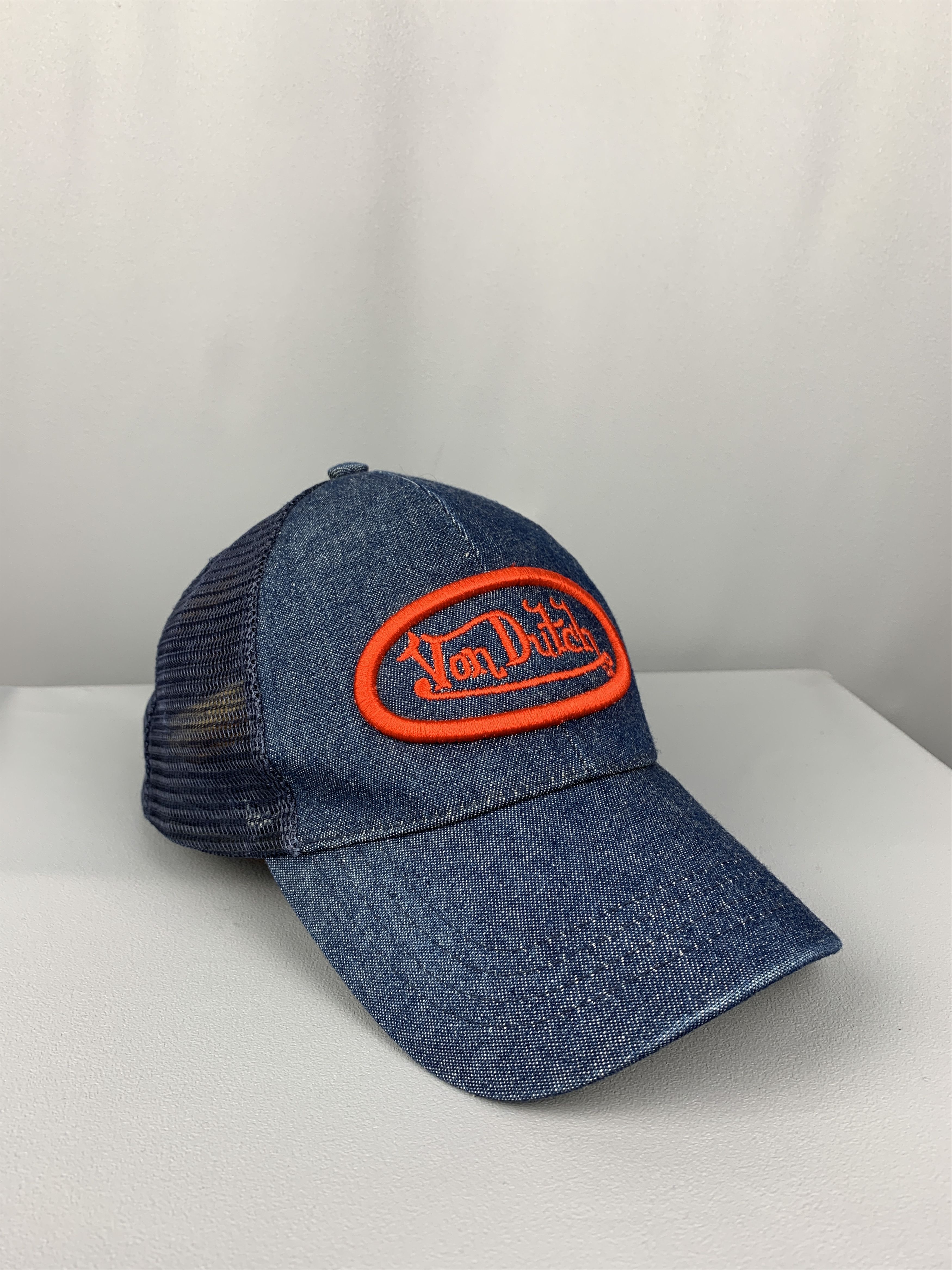 Vintage Vintage Von Dutch Denim Patch Adjustable Cap Kanye Travis Size ONE SIZE - 1 Thumbnail