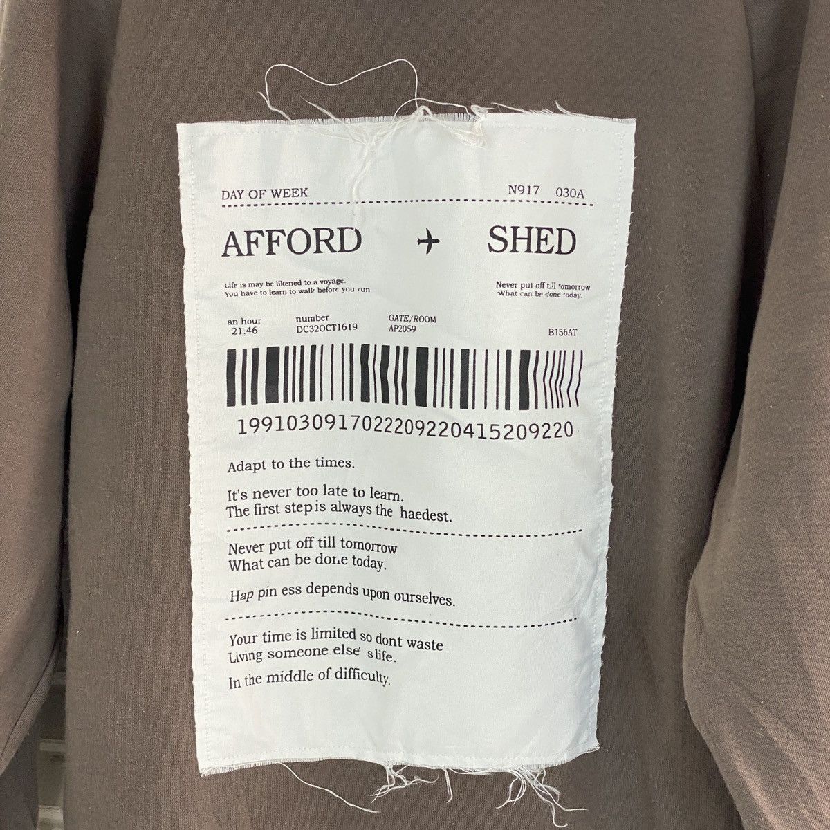Designer Flight Tickets Sweater Hoodies Size S / US 4 / IT 40 - 14 Thumbnail