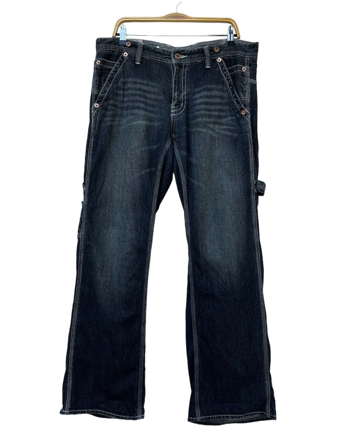 image of Carpenter Pants Jeans Free Gate in Dark Blue, Men's (Size 37)