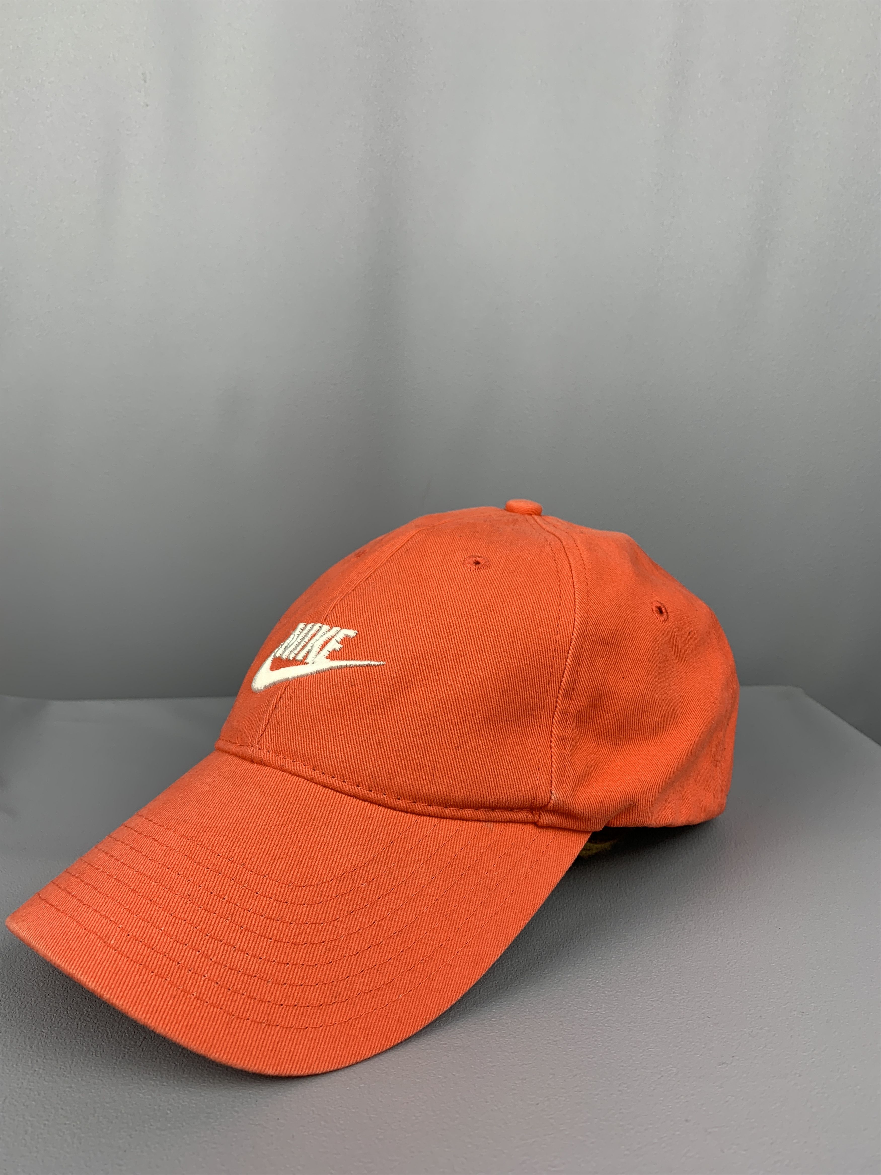 Nike 90s Nike Coral Peach Cap Swoosh Logo Trucker Dad Hat Size ONE SIZE - 2 Thumbnail
