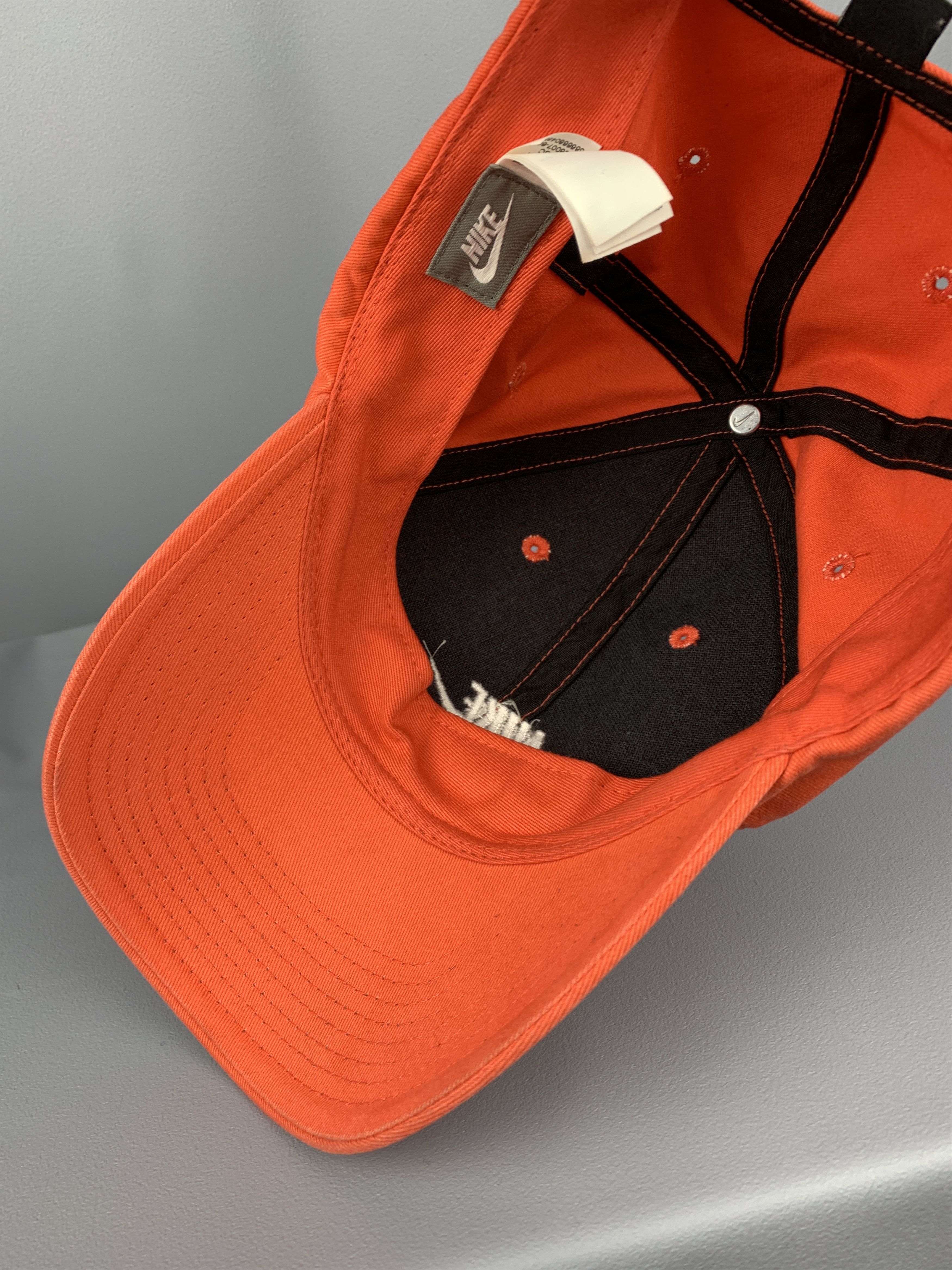 Nike 90s Nike Coral Peach Cap Swoosh Logo Trucker Dad Hat Size ONE SIZE - 4 Thumbnail