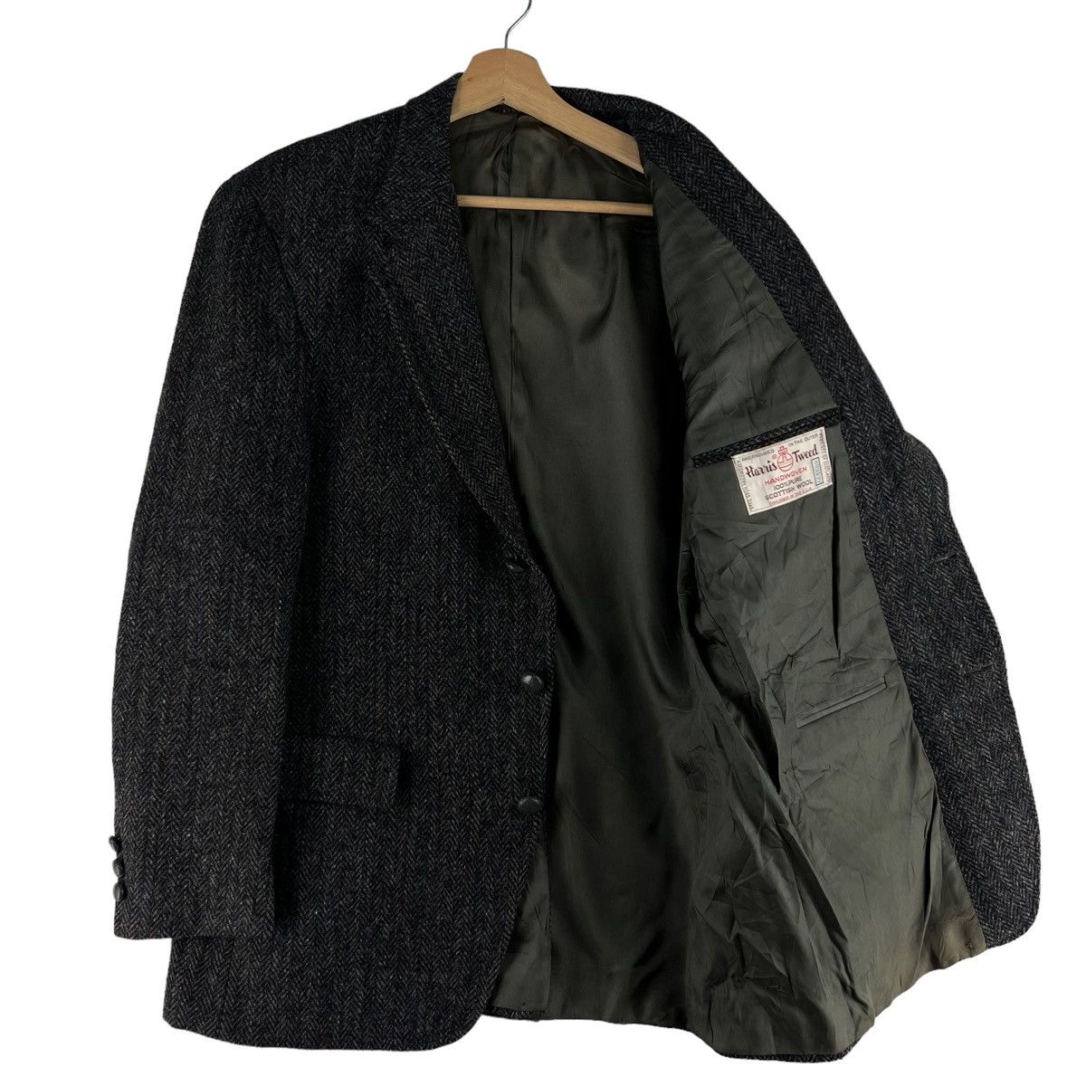 Harris Tweed VINTAGE HARRIS TWEED WOOL JACKET DOUBLE BREAST Size US M / EU 48-50 / 2 - 7 Thumbnail