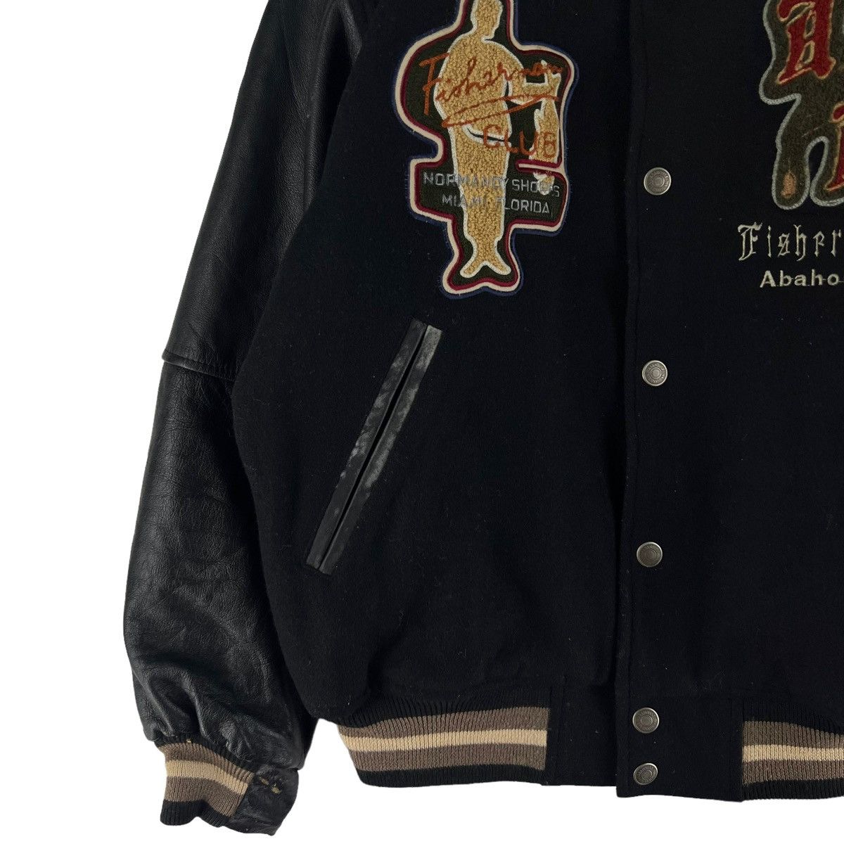 Japanese Brand VINTAGE VARSITY JACKET ABAH HOUSE LEATHER INSPIRED RAFFSIMON Size US L / EU 52-54 / 3 - 4 Thumbnail