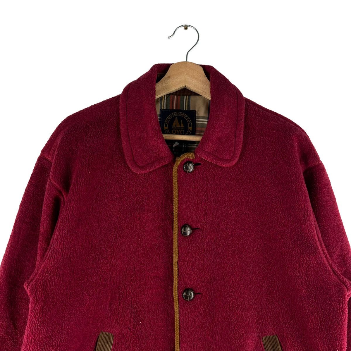 Japanese Brand VINTAGE WOOL JACKET OCEAN YOUTH CLUB BUTTON JACKET Size US M / EU 48-50 / 2 - 3 Thumbnail