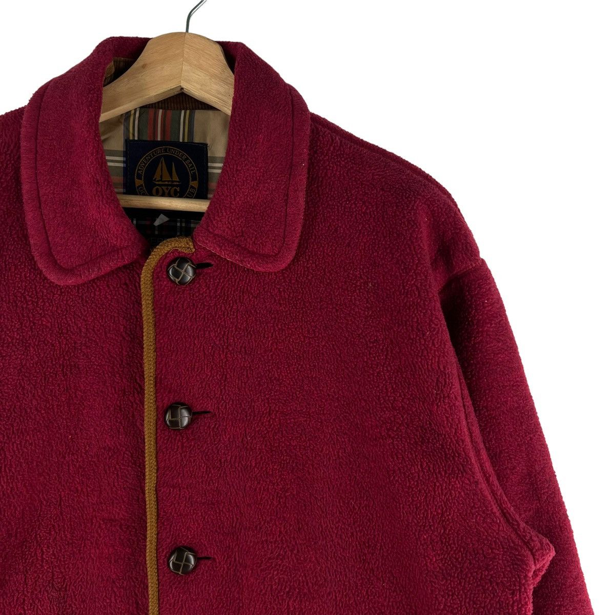 Japanese Brand VINTAGE WOOL JACKET OCEAN YOUTH CLUB BUTTON JACKET Size US M / EU 48-50 / 2 - 6 Thumbnail
