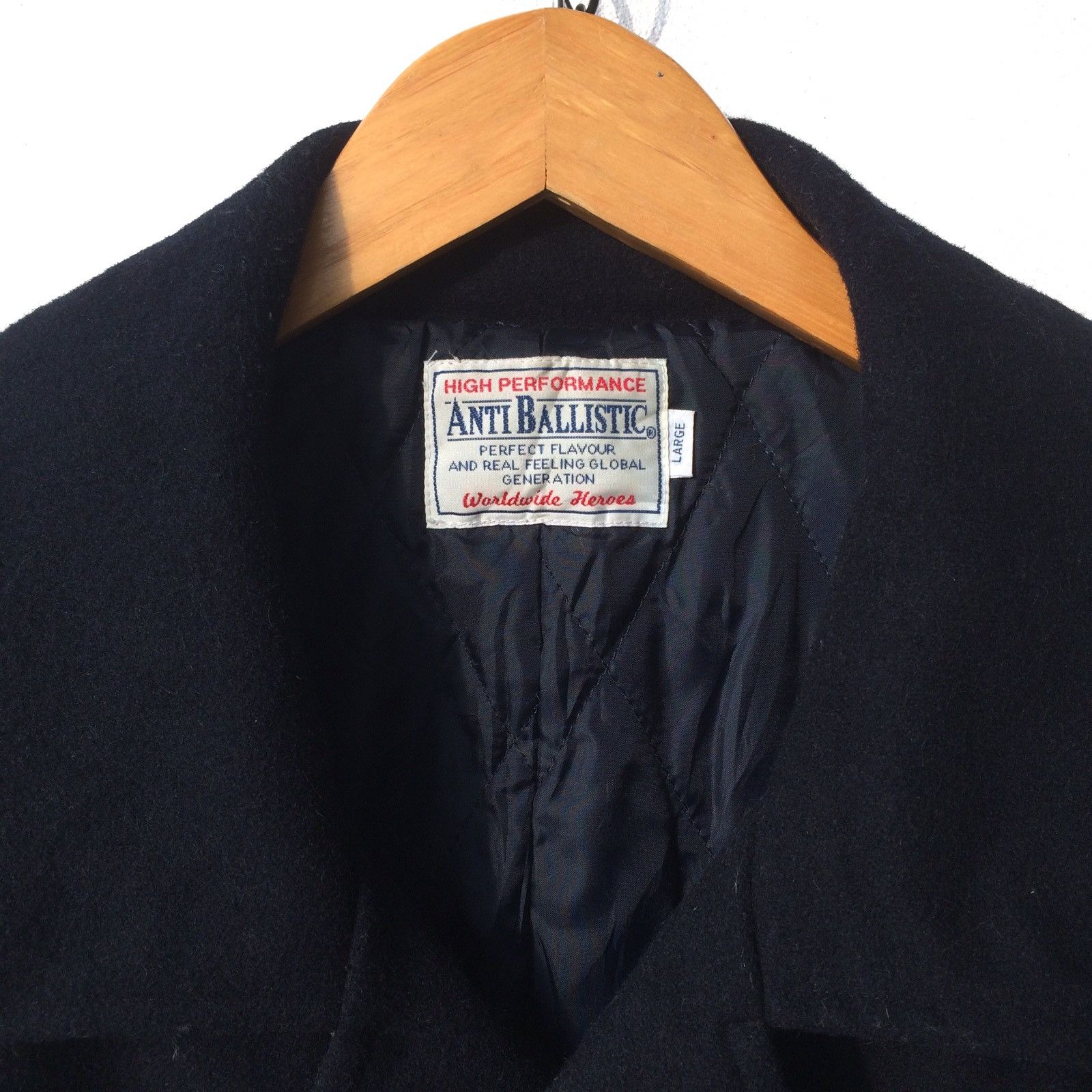 Japanese Brand Japan Made ANTI-BALLISTIC Double Breasted Wool Jacket Size US L / EU 52-54 / 3 - 3 Thumbnail