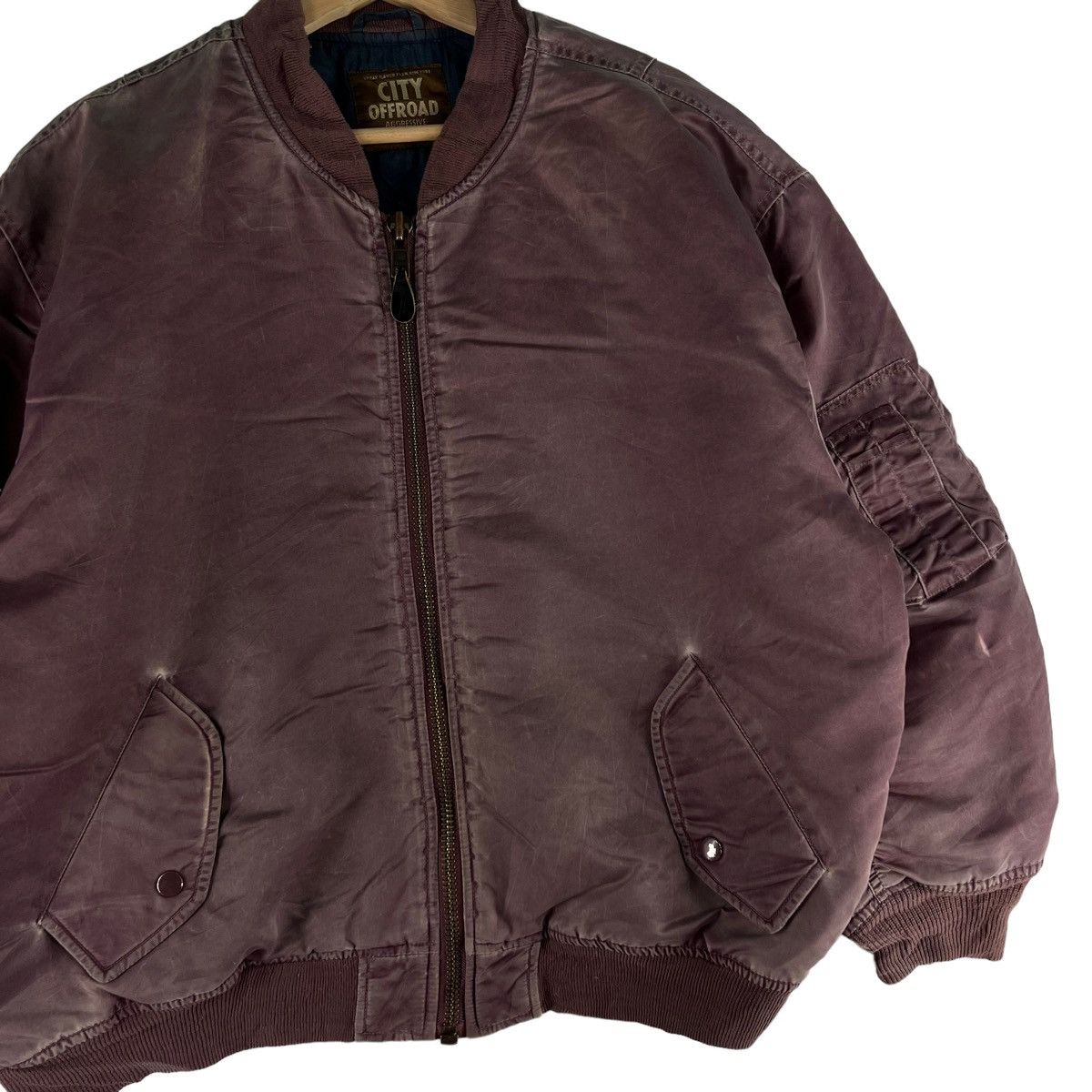 Japanese Brand VINTAGE RIOT RIOT BOMBER JACKET CITY OFFEOAD MILITARY Size US L / EU 52-54 / 3 - 5 Thumbnail