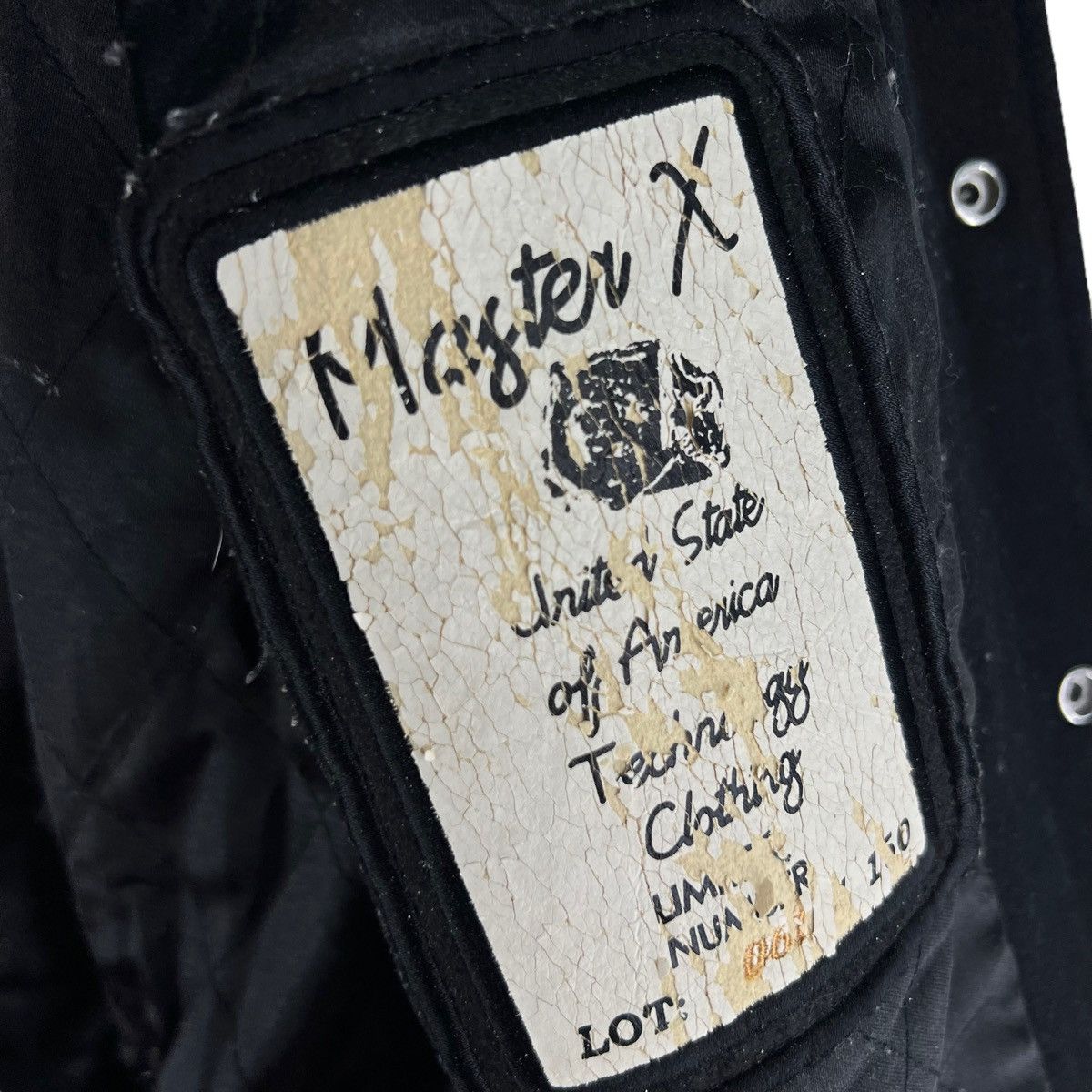 Vintage VINTAGE VARSITY JACKET MASTER X BIG LOGO LEATHER Size US L / EU 52-54 / 3 - 11 Thumbnail