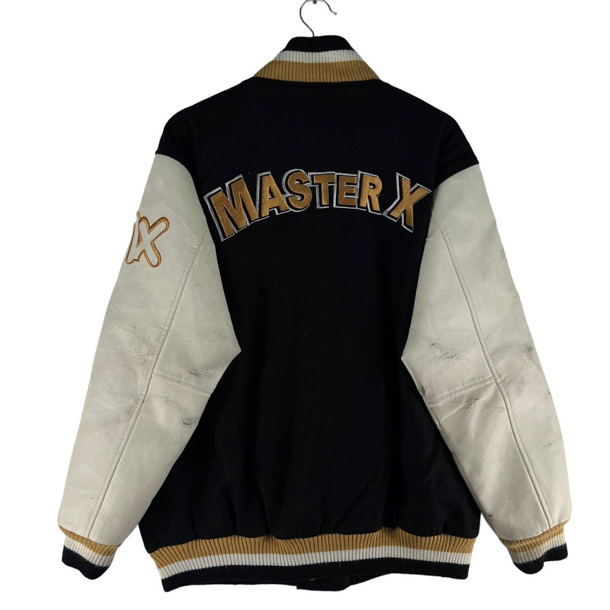 Vintage VINTAGE VARSITY JACKET MASTER X BIG LOGO LEATHER Size US L / EU 52-54 / 3 - 2 Thumbnail