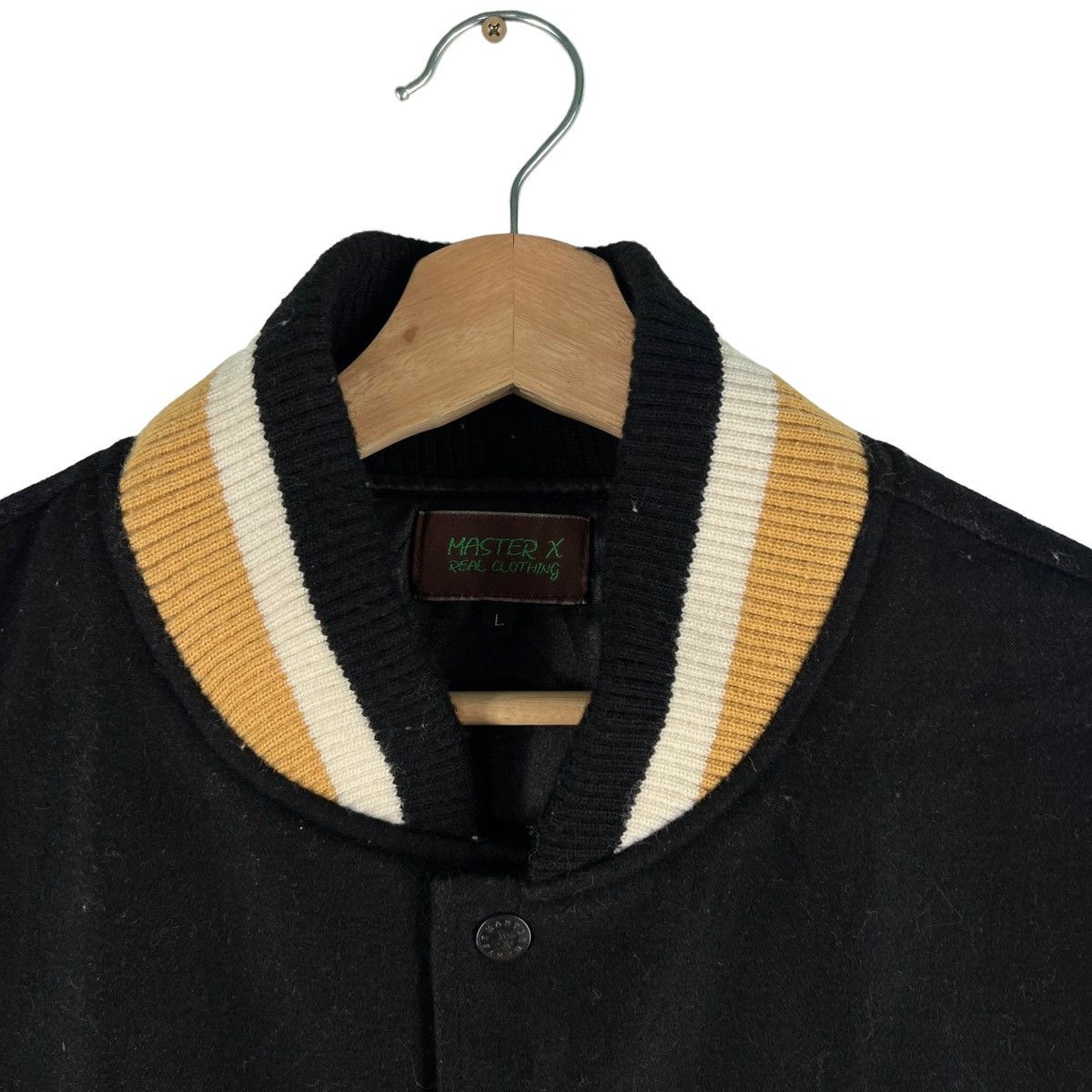 Vintage VINTAGE VARSITY JACKET MASTER X BIG LOGO LEATHER Size US L / EU 52-54 / 3 - 5 Thumbnail