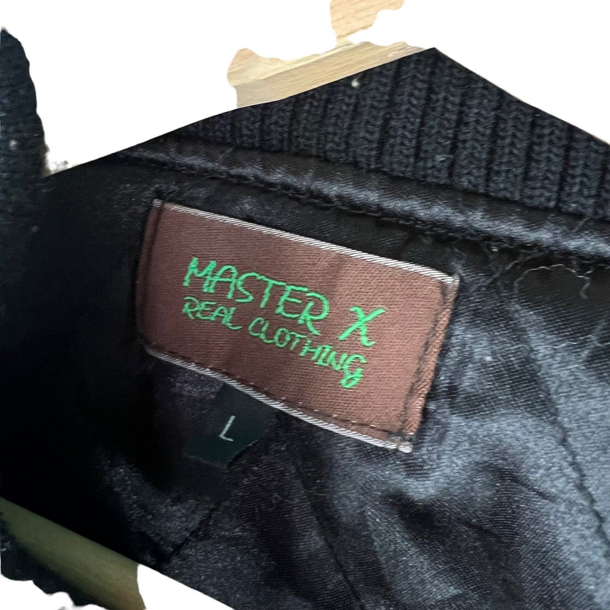 Vintage VINTAGE VARSITY JACKET MASTER X BIG LOGO LEATHER Size US L / EU 52-54 / 3 - 12 Thumbnail