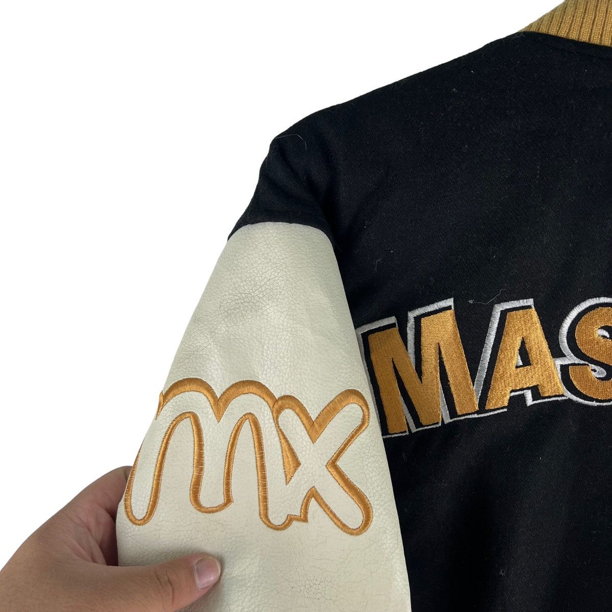 Vintage VINTAGE VARSITY JACKET MASTER X BIG LOGO LEATHER Size US L / EU 52-54 / 3 - 8 Thumbnail