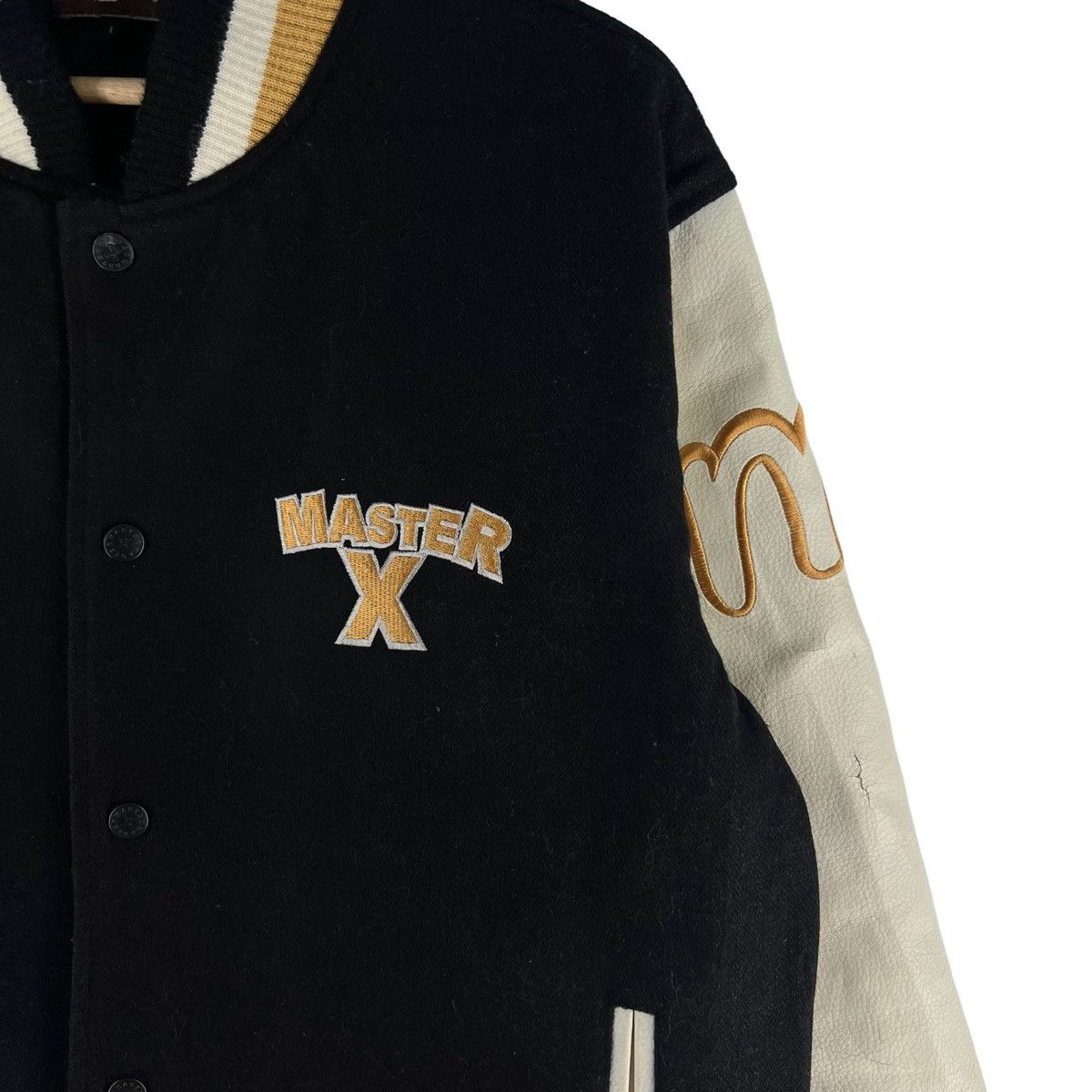 Vintage VINTAGE VARSITY JACKET MASTER X BIG LOGO LEATHER Size US L / EU 52-54 / 3 - 6 Thumbnail