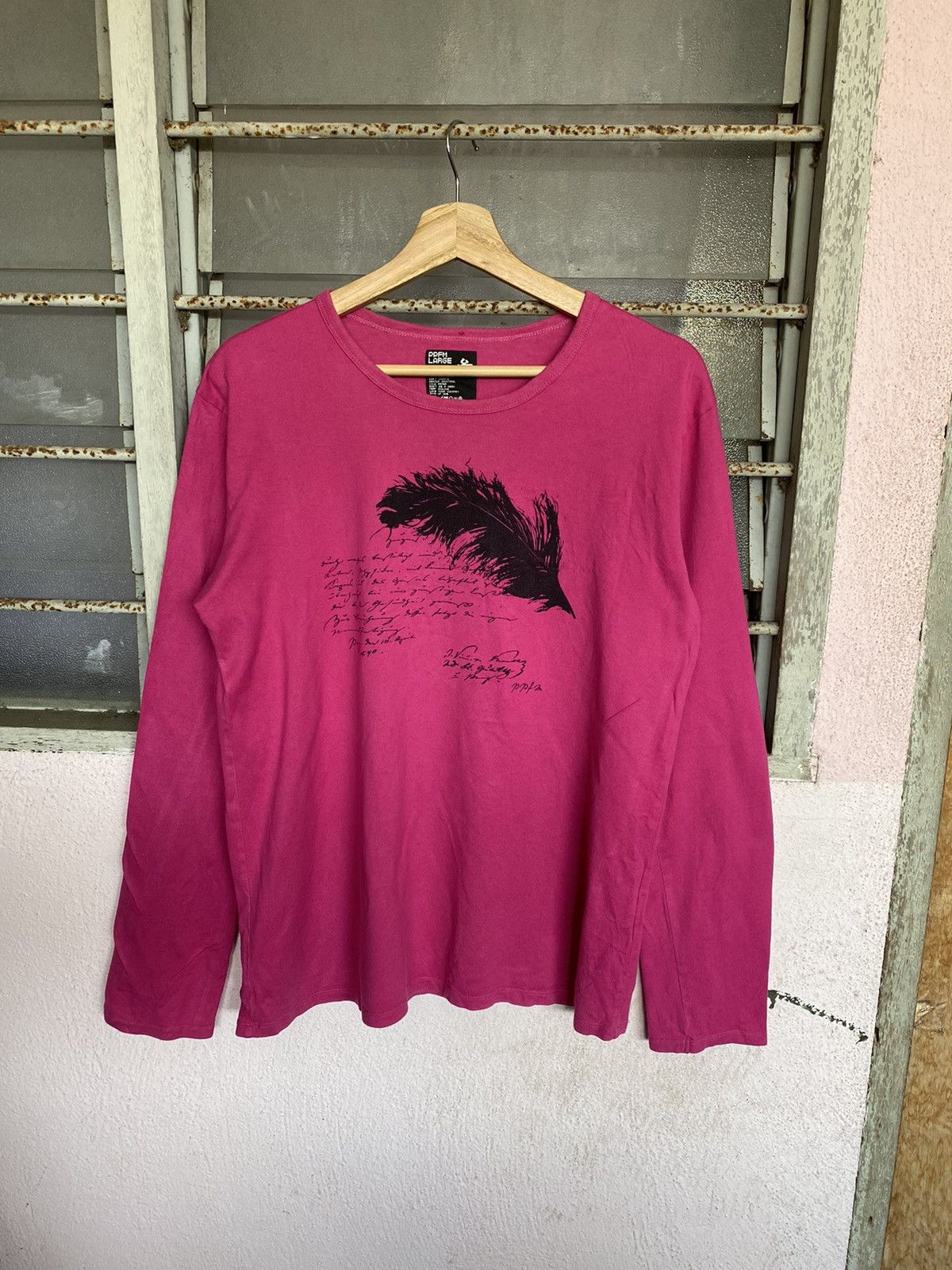 PPFM PPFM poem spellout long sleeve tshirts Size US L / EU 52-54 / 3 - 5 Thumbnail