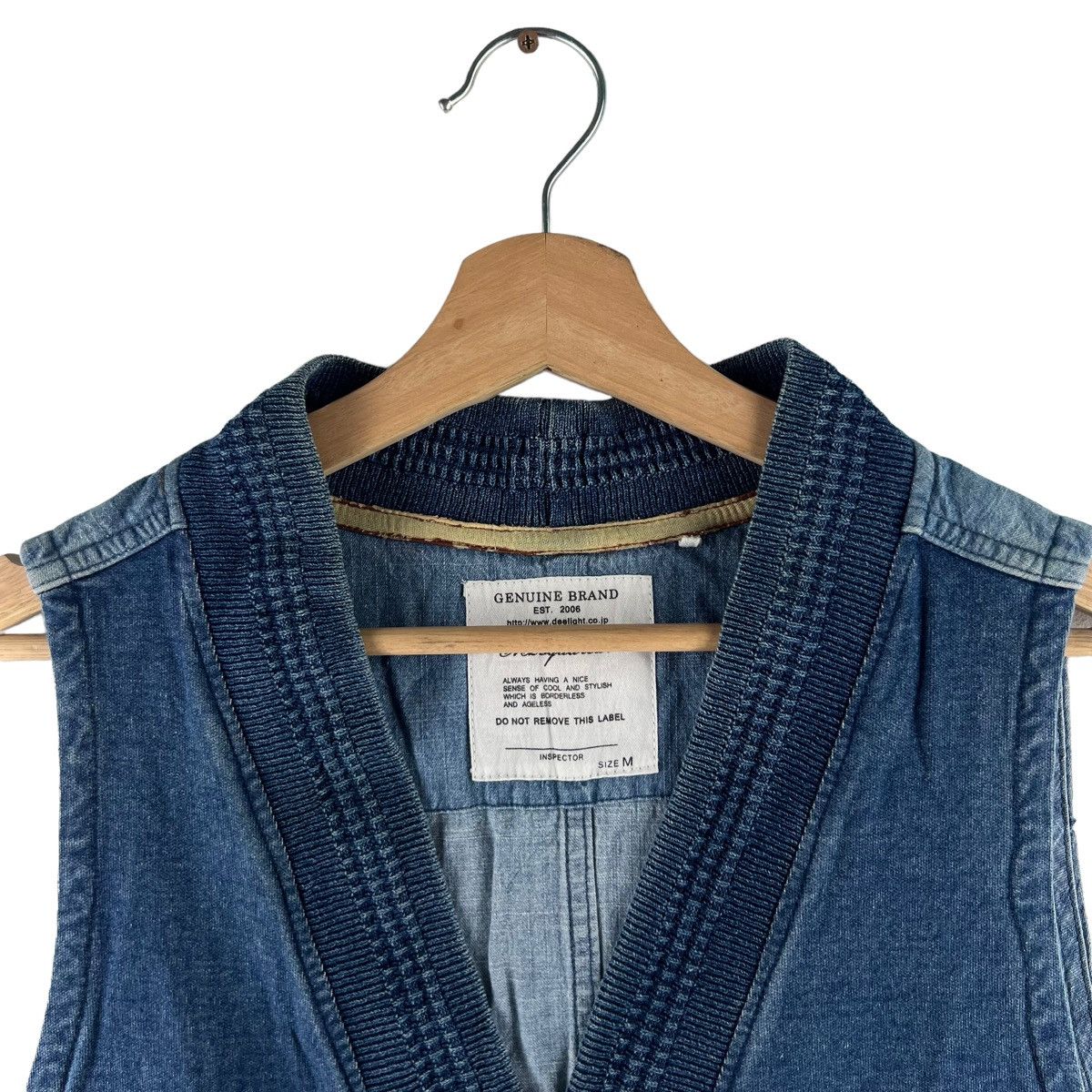 Indigo VINTAGE VEST M2SQUARED INSPECTOR DESIGN DENIM ISSEY MIYAKE Size US M / EU 48-50 / 2 - 5 Thumbnail