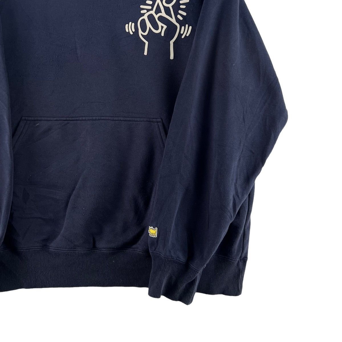 Japanese Brand VINTAGE STREETWEAR HOODIE KEITH HARING BIG LOGO Size US L / EU 52-54 / 3 - 6 Thumbnail