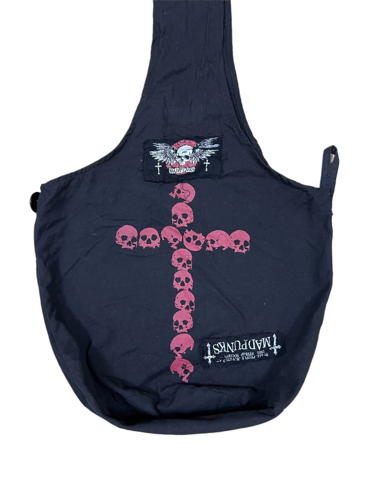 A.F.F.A. OG Mad Punks 🇯🇵 Skulls Cross Anarchy Crossbody Sling Bag Size ONE SIZE - 5 Thumbnail