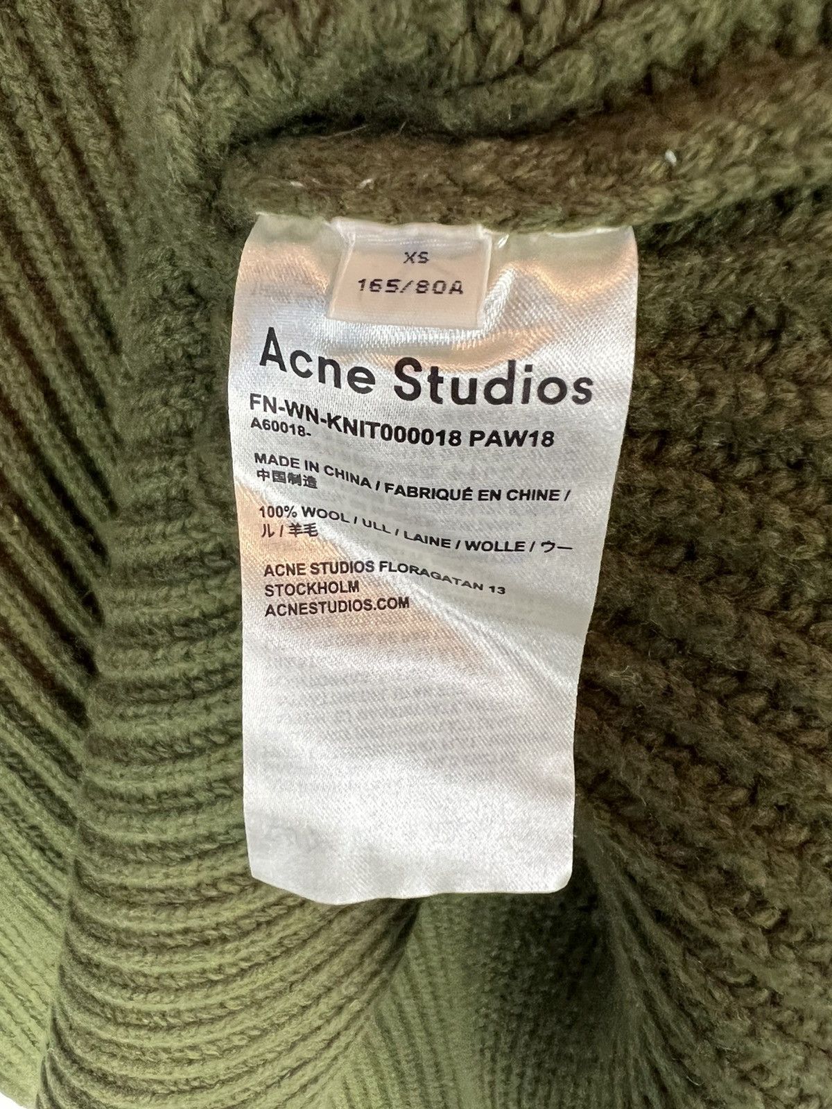 Acne Studios Acne Studios Womens Oversize Turtleneck Sweater Size XS / US 0-2 / IT 36-38 - 3 Thumbnail