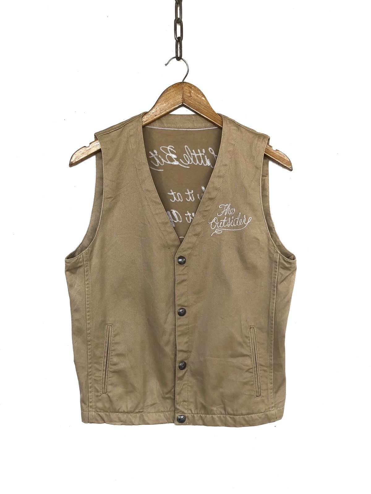 Garment Reproduction of Workers 291295 Homme Japan Workwear "The Outsiders" Vest Size US S / EU 44-46 / 1 - 2 Thumbnail
