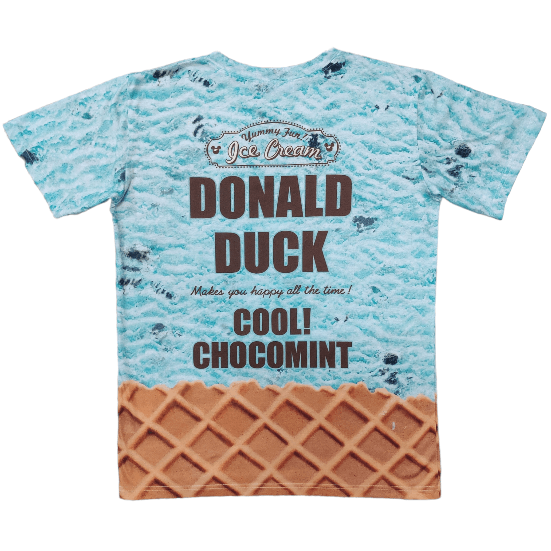 Disney Vintage Disney Donald Duck Ice Cream Tee T Shirt Size US M / EU 48-50 / 2 - 9 Thumbnail