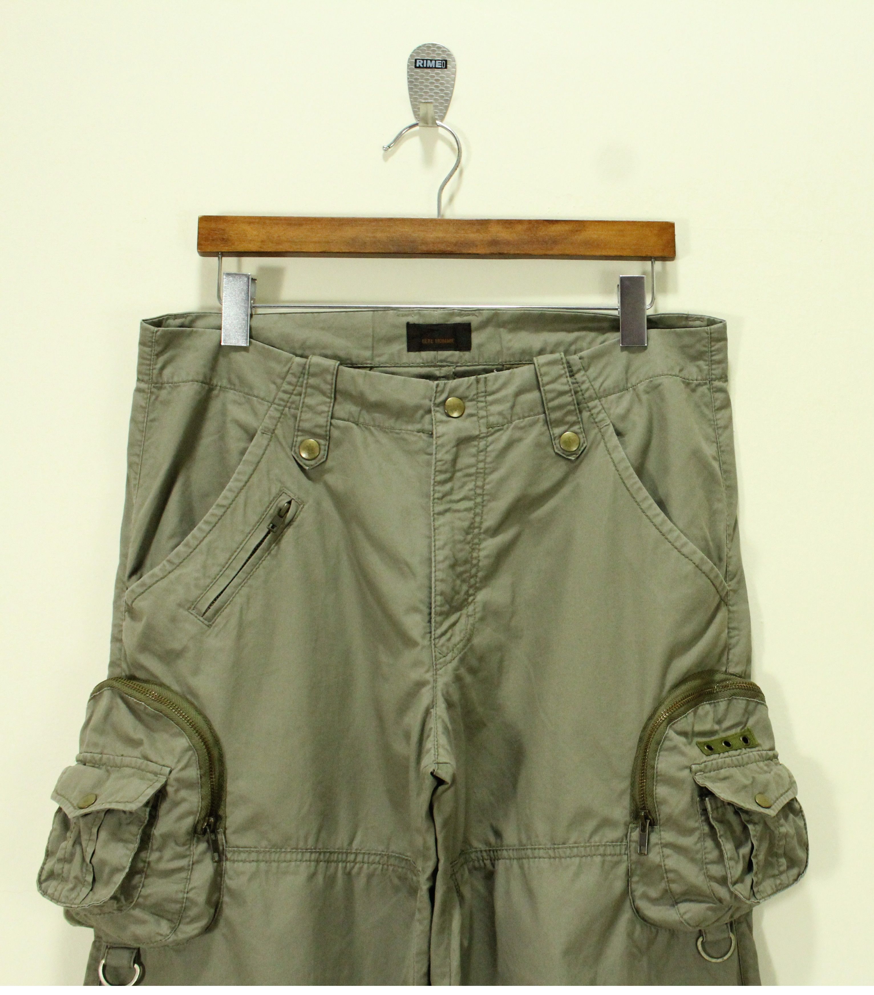 Tete Homme TETE HOMME Pants Cargo Utility Parachute Box Pockets Size US 33 - 4 Thumbnail