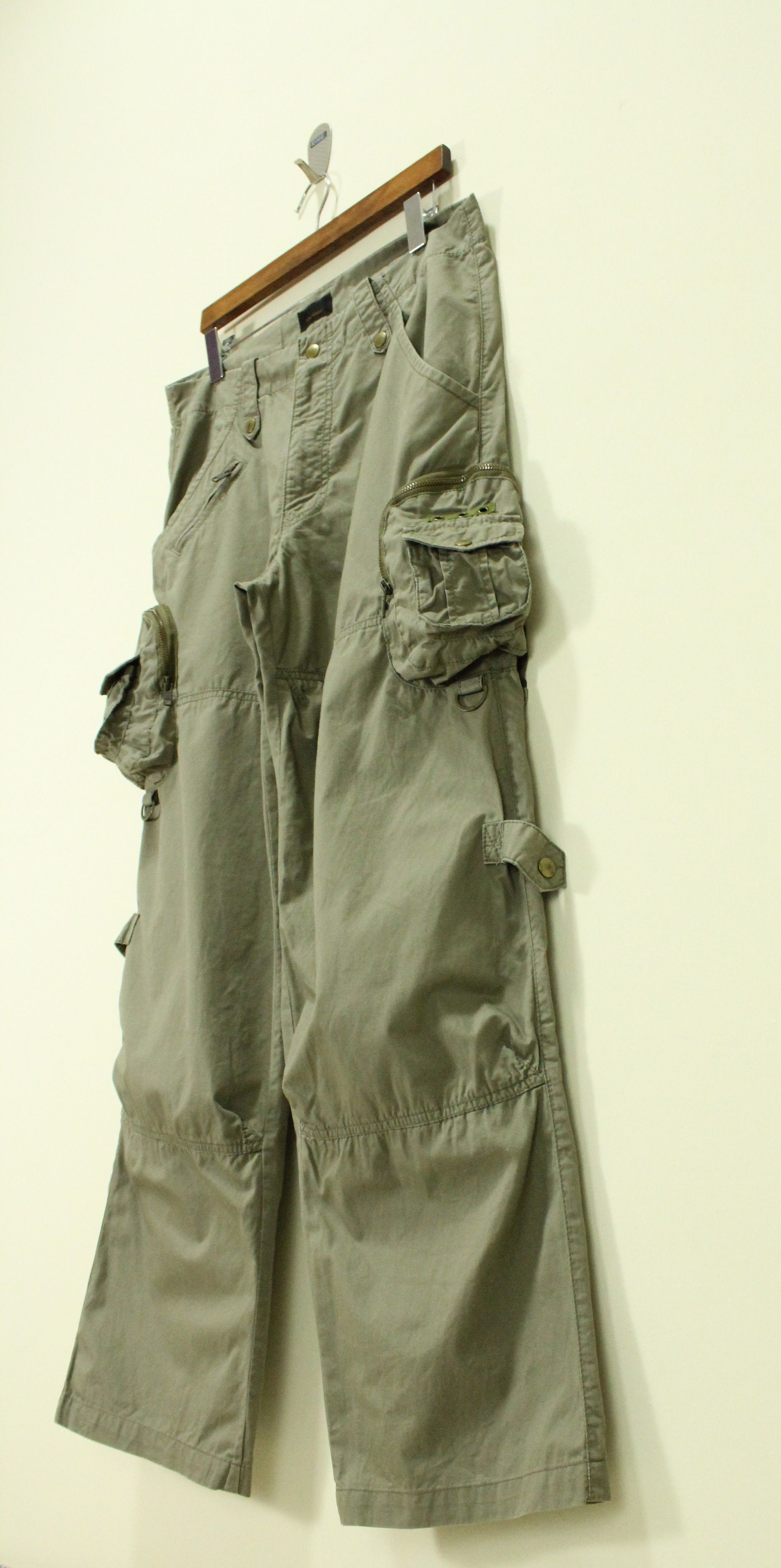 Tete Homme TETE HOMME Pants Cargo Utility Parachute Box Pockets Size US 33 - 9 Thumbnail