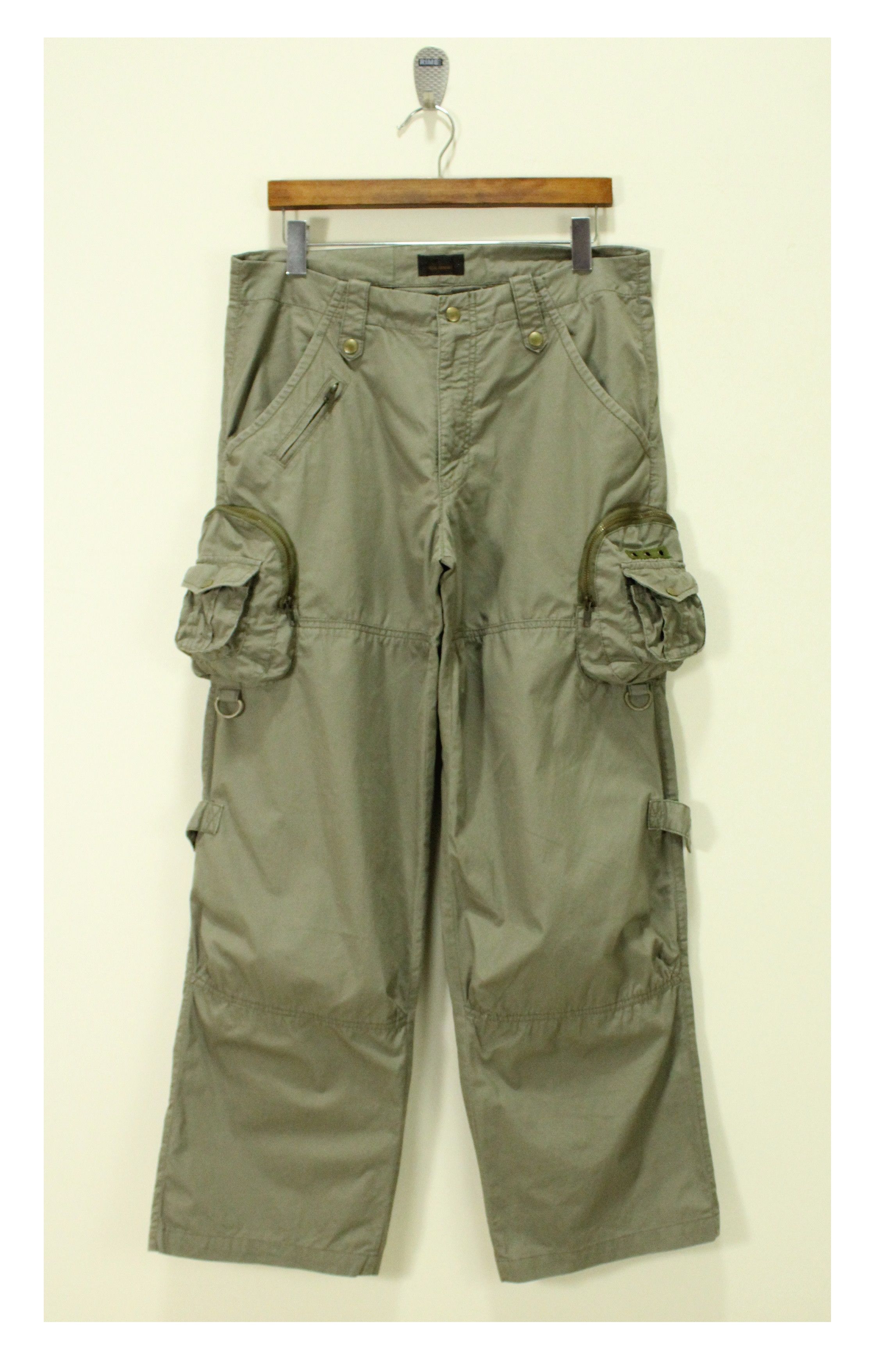 Tete Homme TETE HOMME Pants Cargo Utility Parachute Box Pockets Size US 33 - 3 Thumbnail