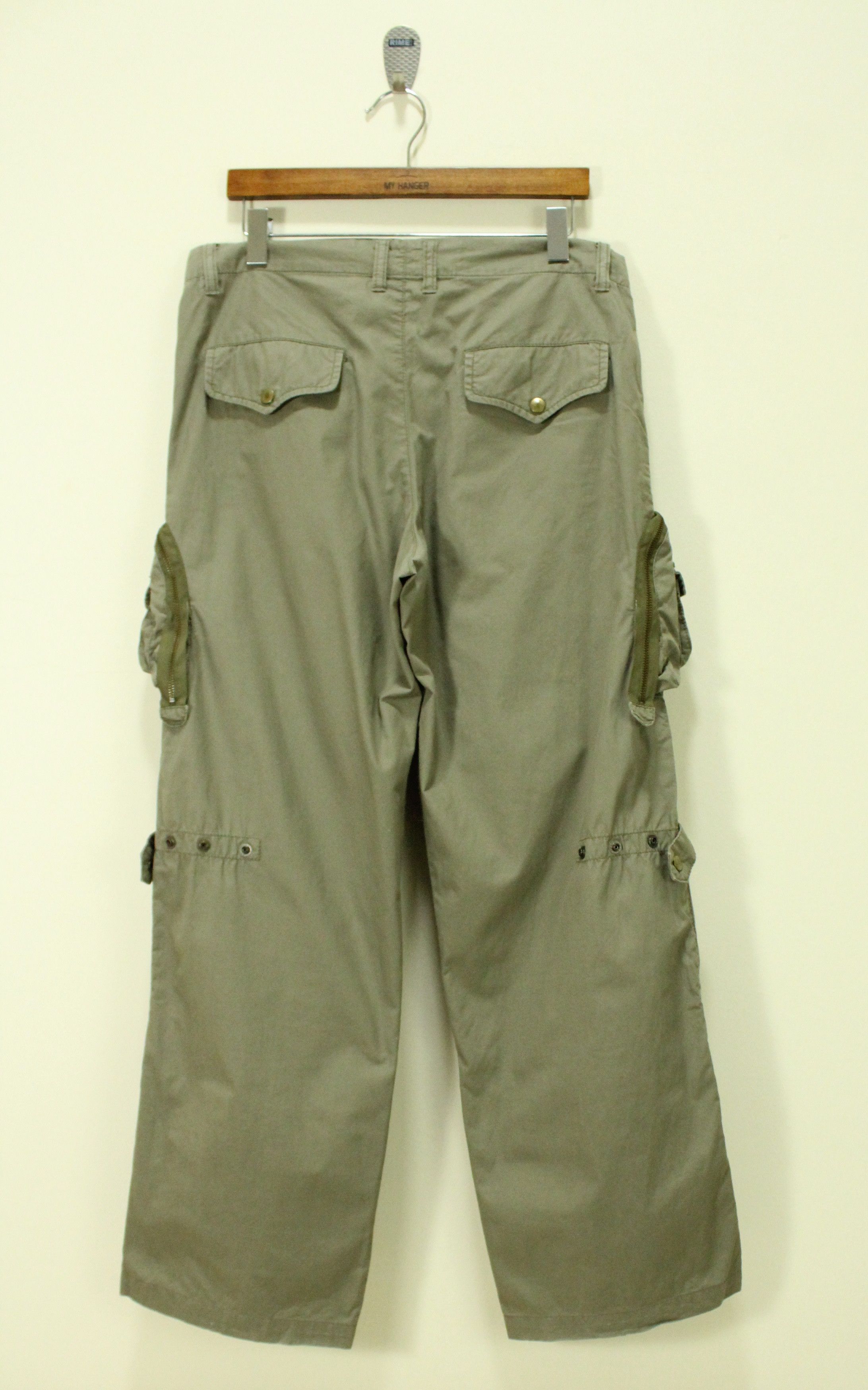 Tete Homme TETE HOMME Pants Cargo Utility Parachute Box Pockets Size US 33 - 10 Thumbnail