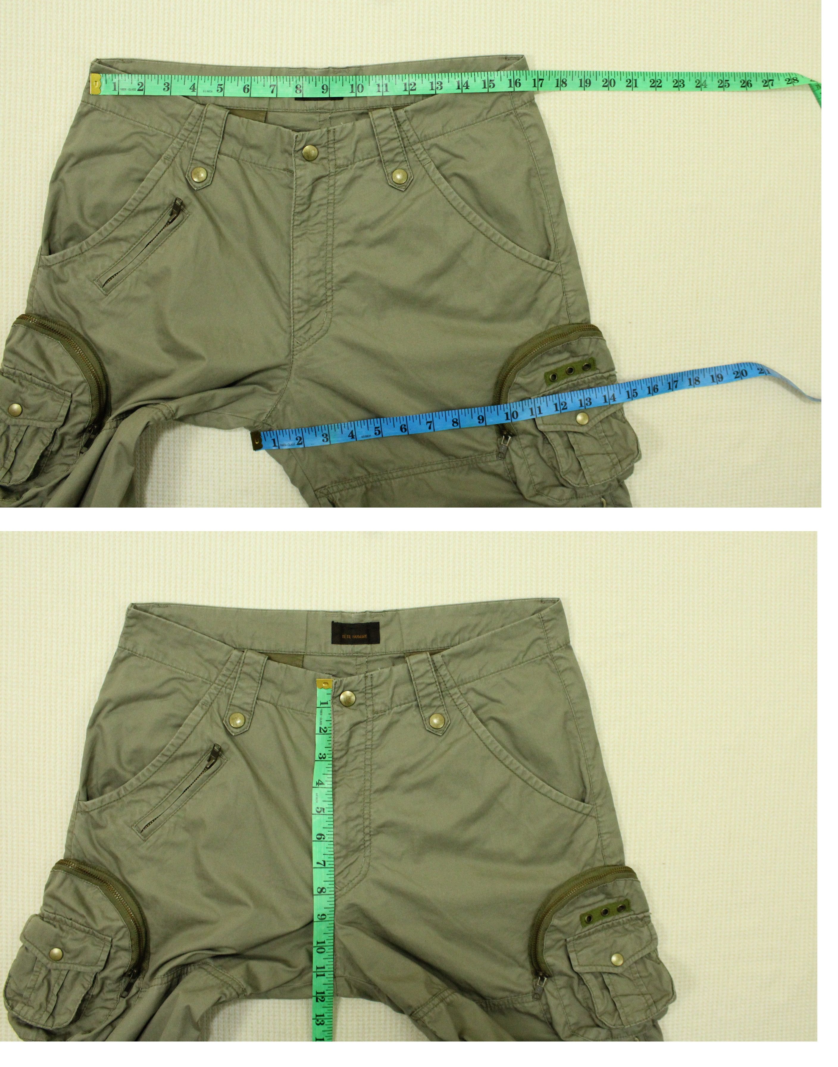 Tete Homme TETE HOMME Pants Cargo Utility Parachute Box Pockets Size US 33 - 22 Thumbnail