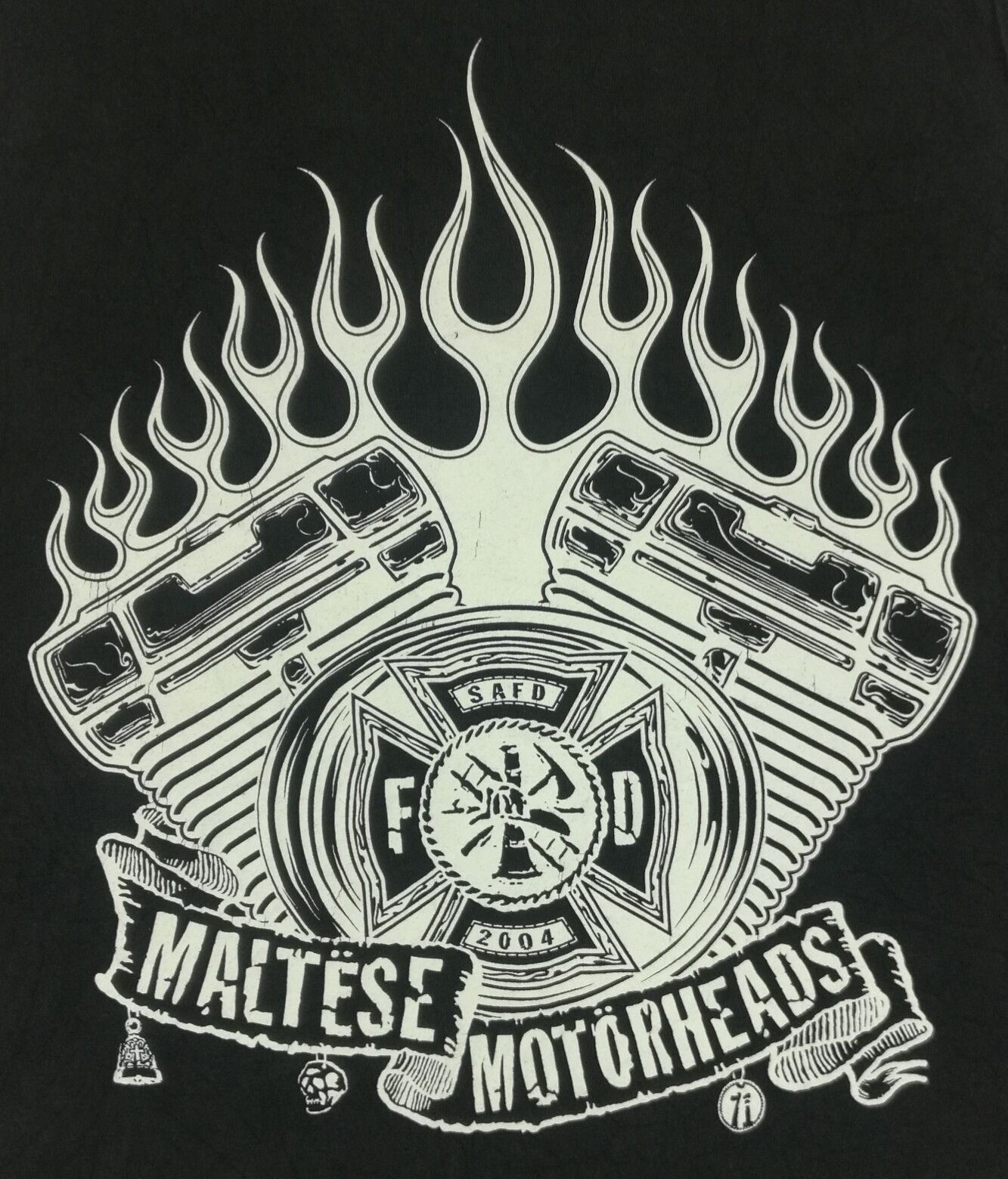 Vintage Vintage Maltese Motorheads Tank Top Size US XL / EU 56 / 4 - 2 Thumbnail