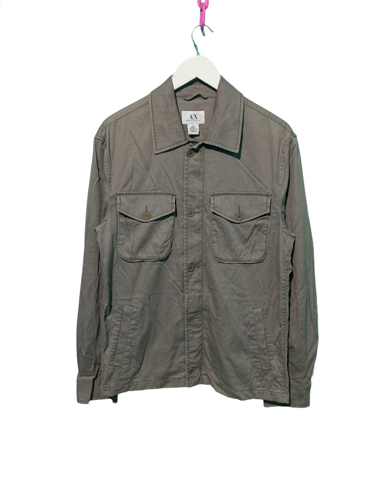 Armani Exchange Armani Exchange Zipper Button Cotton Jacket Size US M / EU 48-50 / 2 - 1 Thumbnail