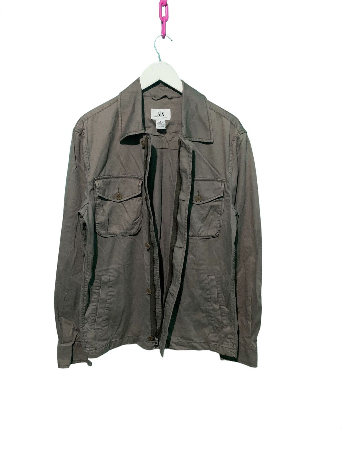 Armani Exchange Armani Exchange Zipper Button Cotton Jacket Size US M / EU 48-50 / 2 - 3 Thumbnail