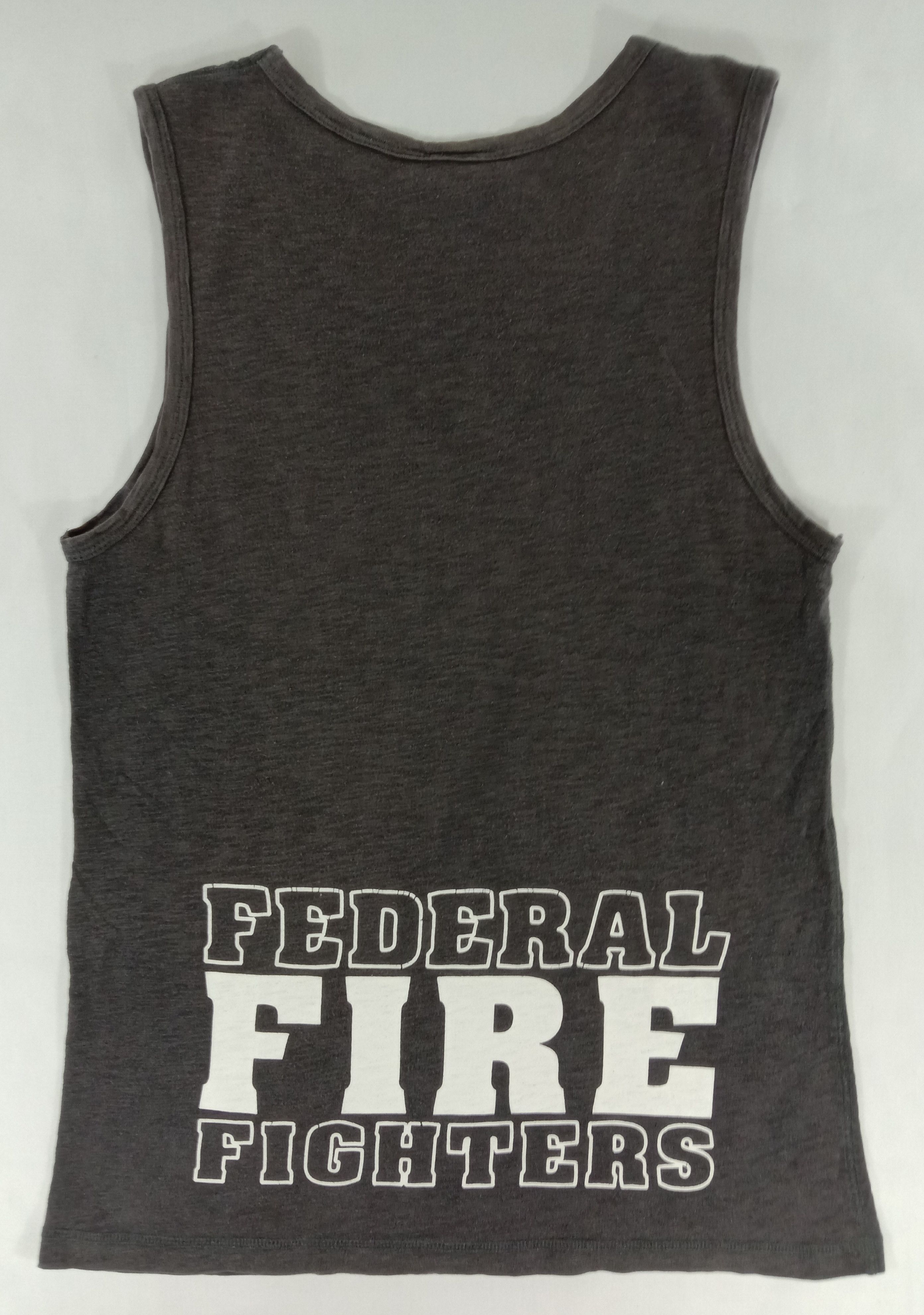 Vintage Vintage Rescue Squad Federal Fire Fighters Tank Top Size US M / EU 48-50 / 2 - 1 Thumbnail