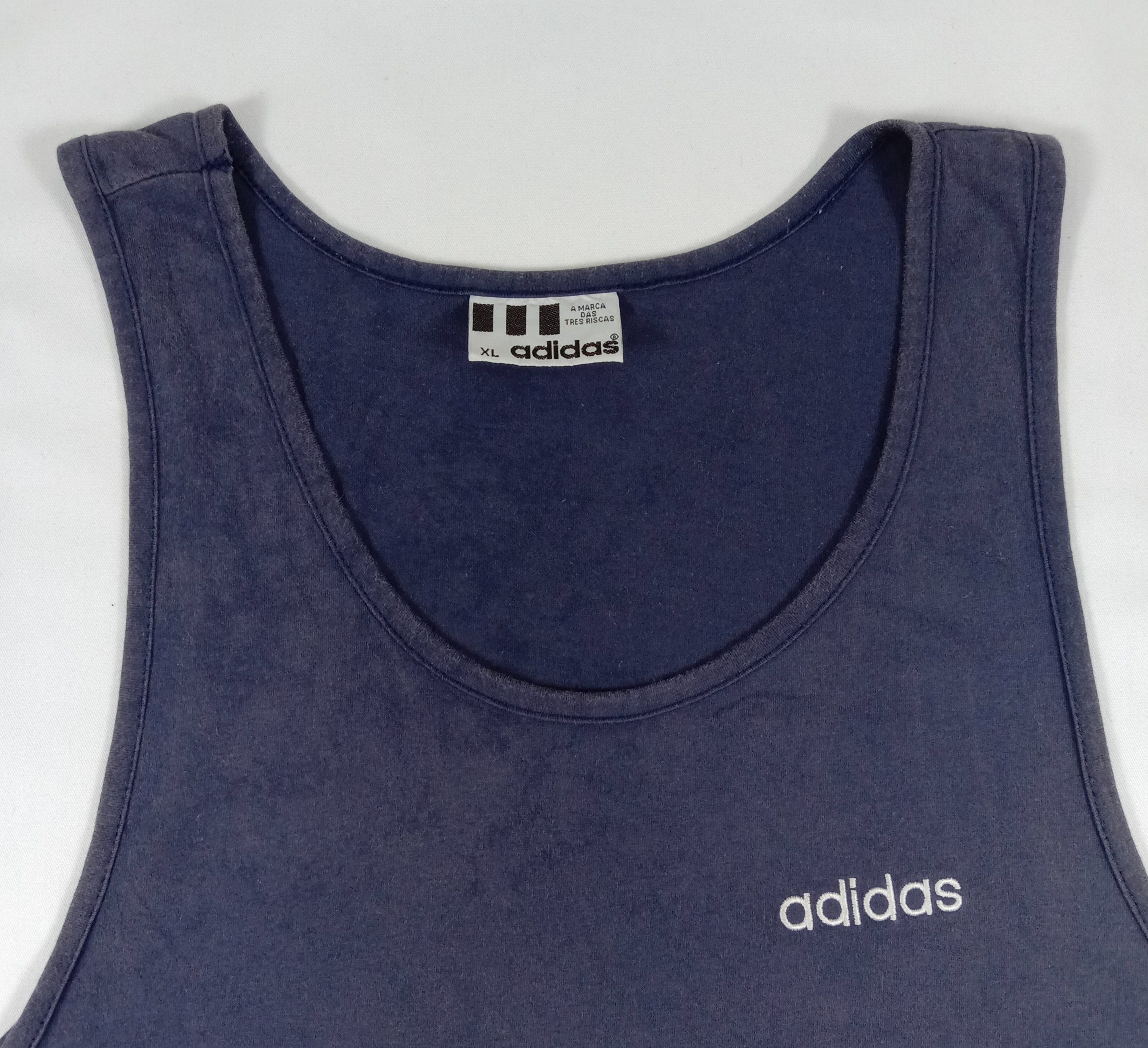 Adidas Vintage Adidas 3 Stripes Tank Top Size US L / EU 52-54 / 3 - 2 Thumbnail