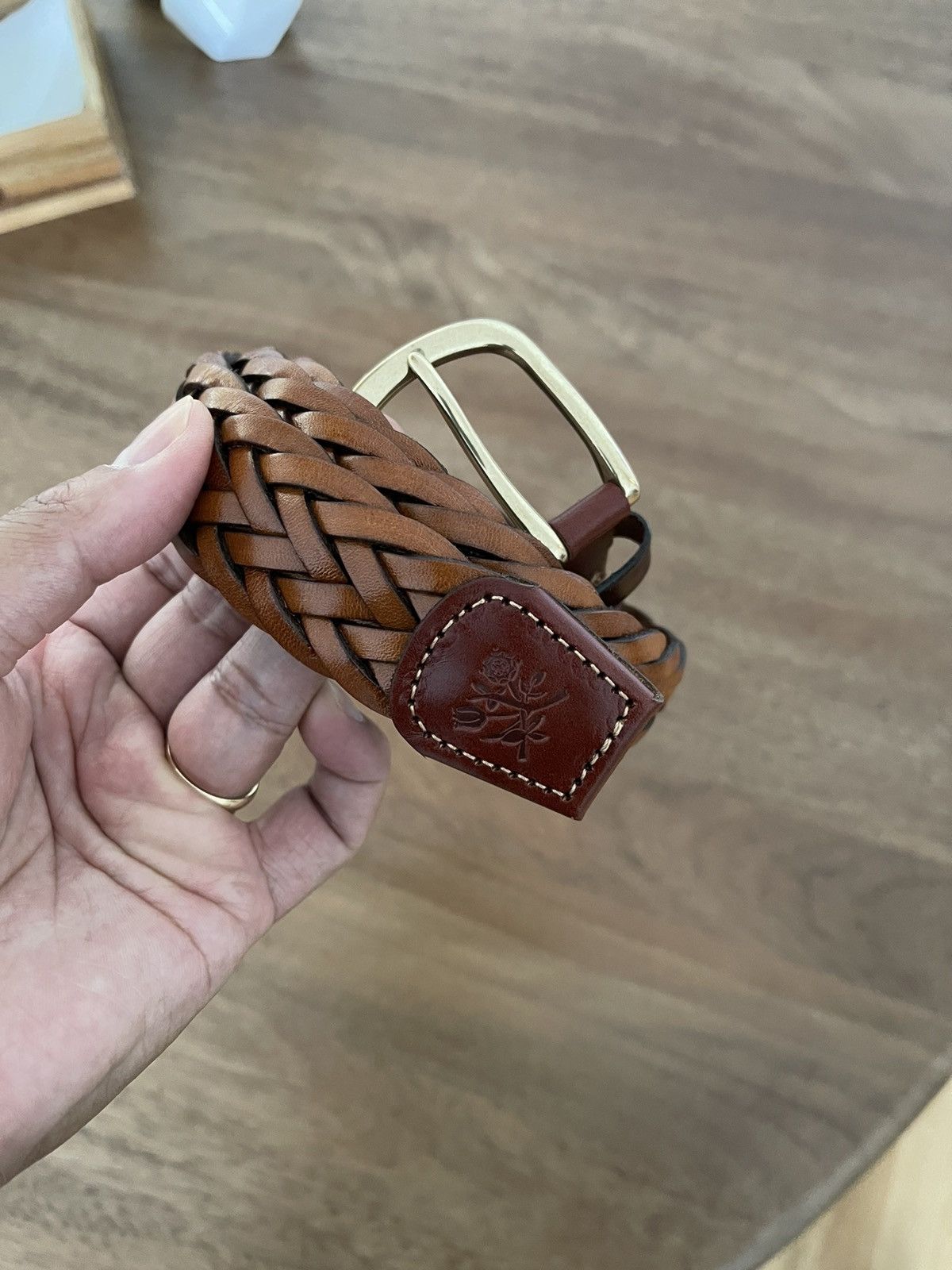 Aime Leon Dore Aime Leon Dore Braided Leather Belt | Grailed