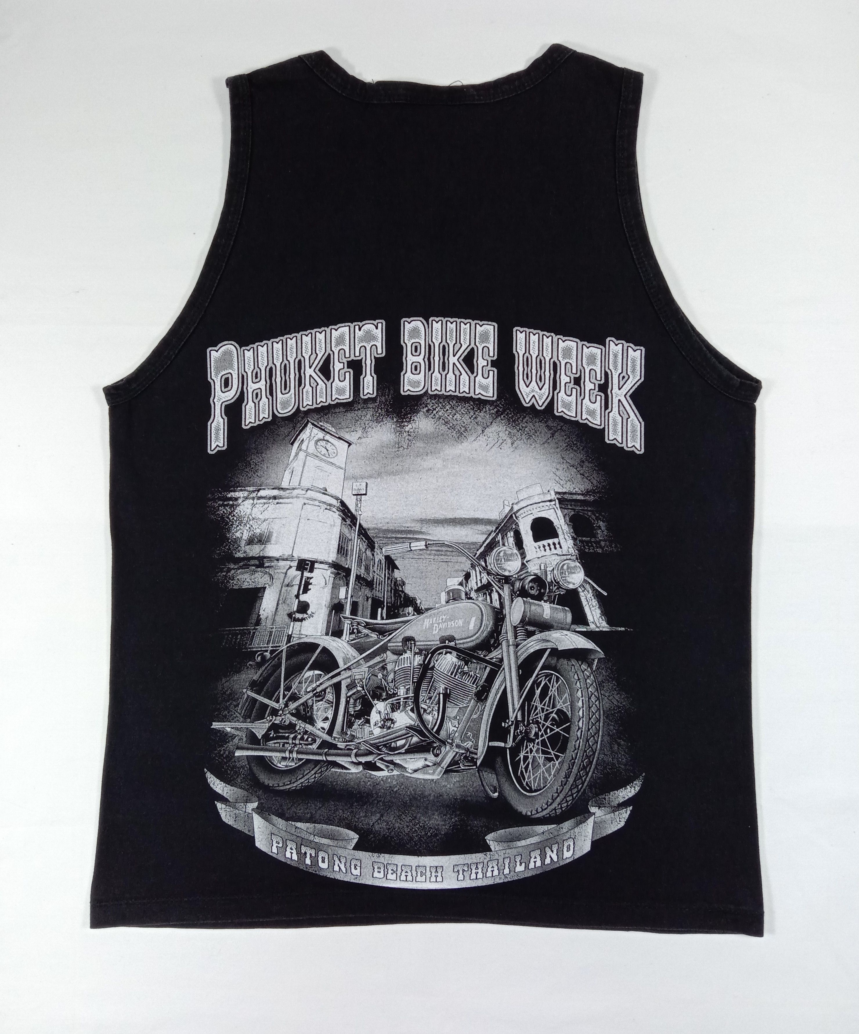 Vintage Vintage Ride To Rock Patong Thailand 2015 Tan Top Size US M / EU 48-50 / 2 - 1 Thumbnail