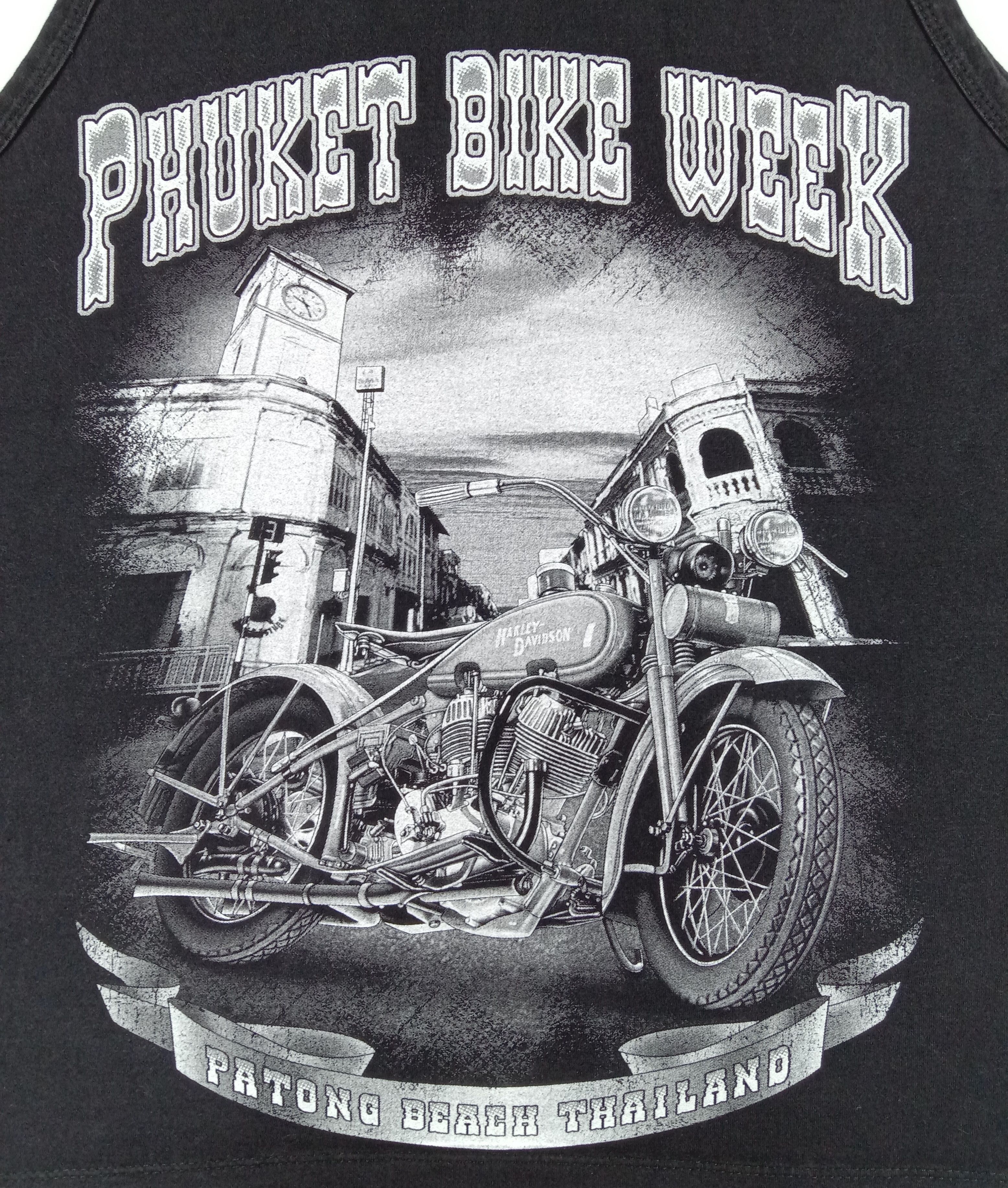 Vintage Vintage Ride To Rock Patong Thailand 2015 Tan Top Size US M / EU 48-50 / 2 - 2 Thumbnail