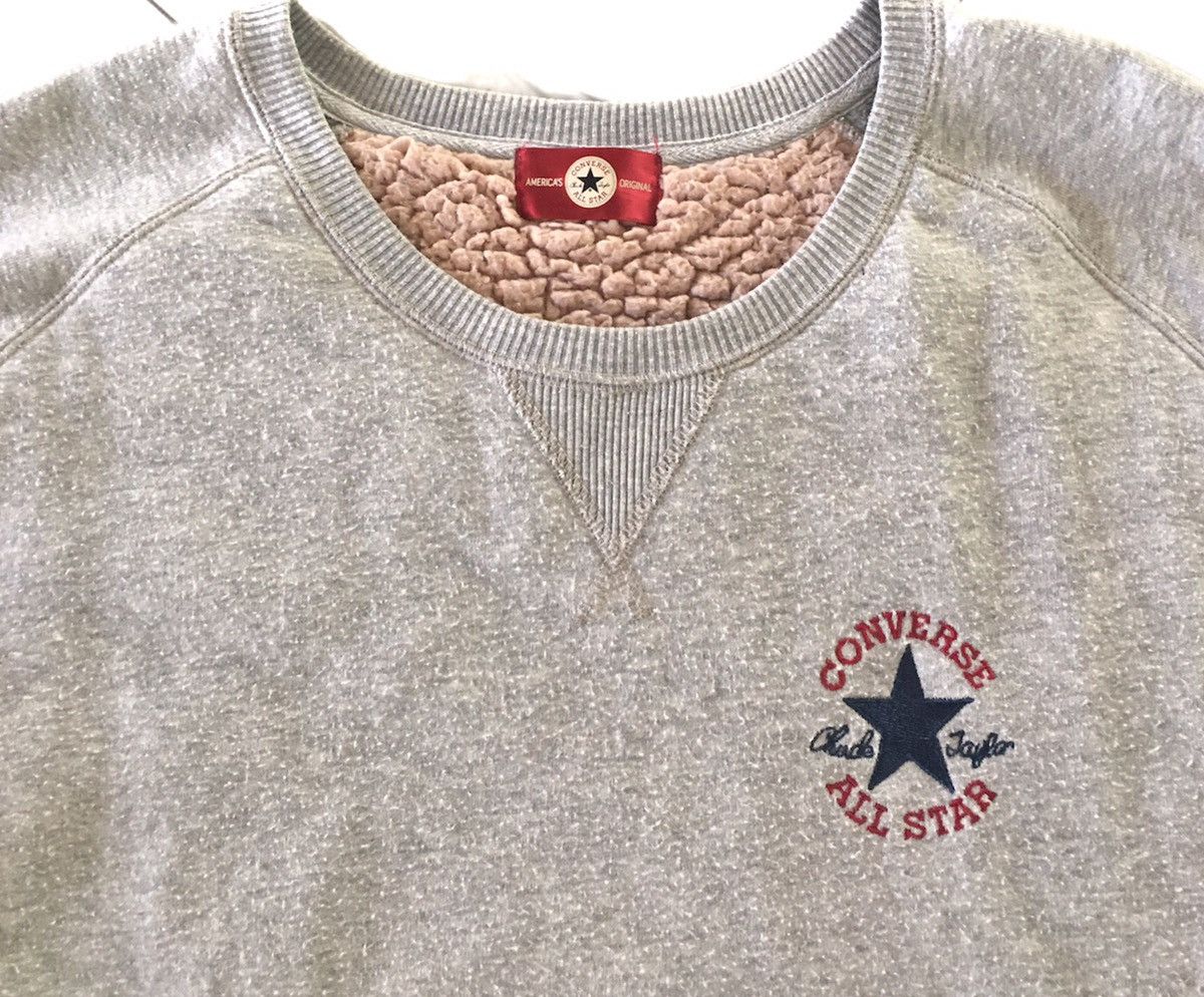 Converse 🔥Converse Fleece Sherpa Inside Sweater Size US XL / EU 56 / 4 - 4 Thumbnail